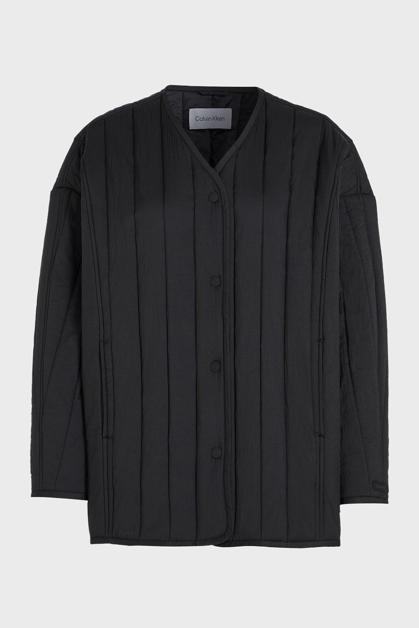 Женская черная куртка LW VERTICAL QUILT JACKET 5