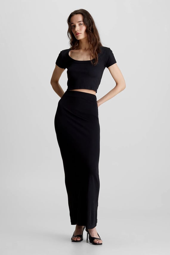 Футболка COTTON RIB TOP SS