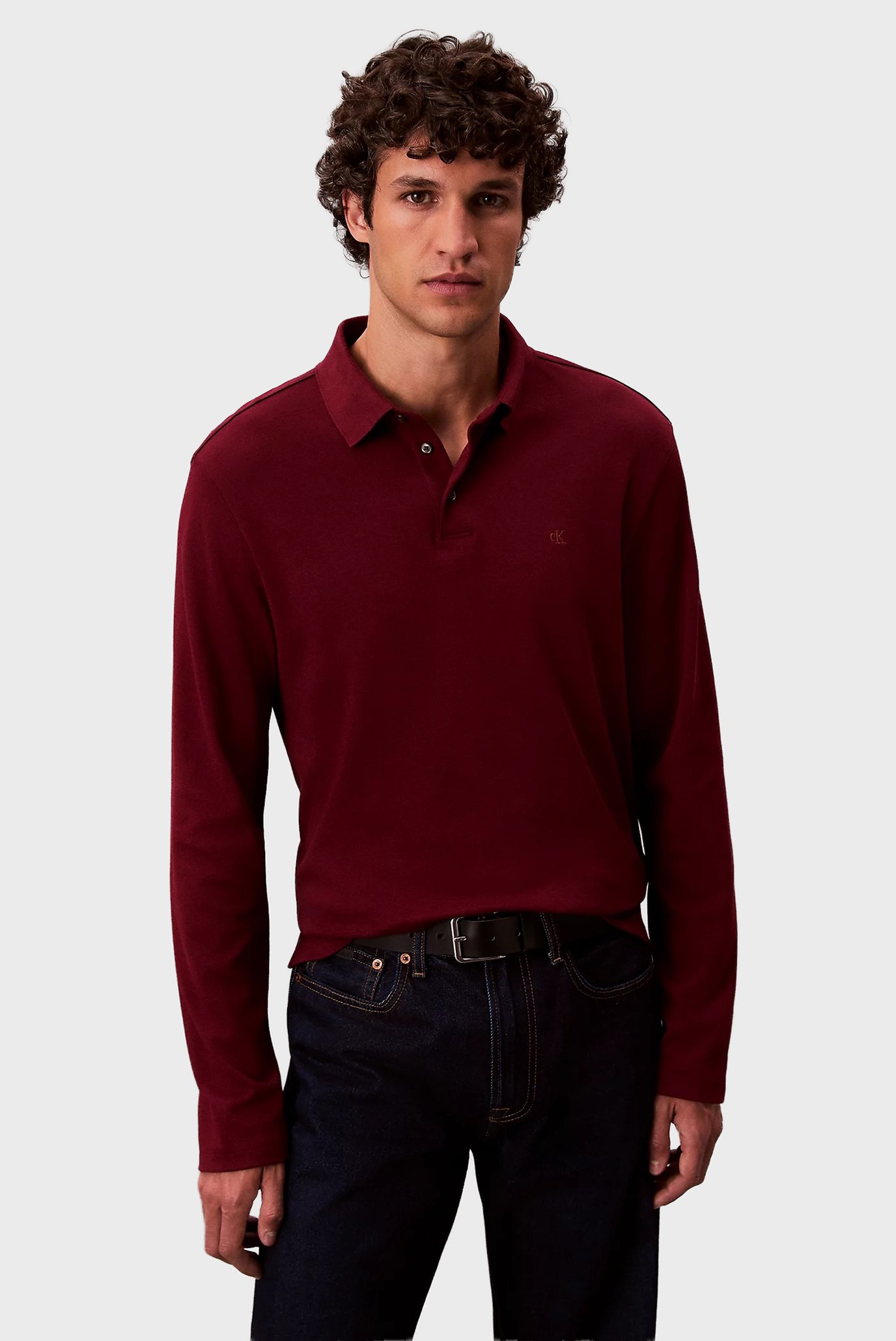 Поло с длинным рукавом LS SUPIMA COTTON SOLID POLO 1