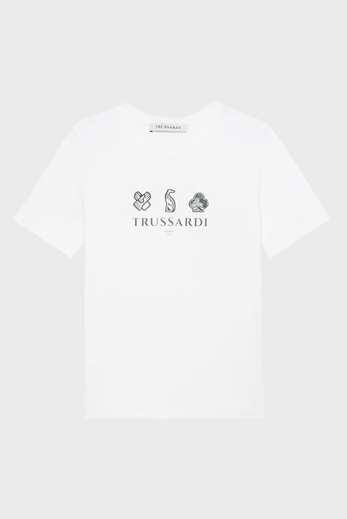 Футболка REGULAR FIT T-SHIRT - TRUSSARDI LEGACY PRINT+EMBROIDERY 1