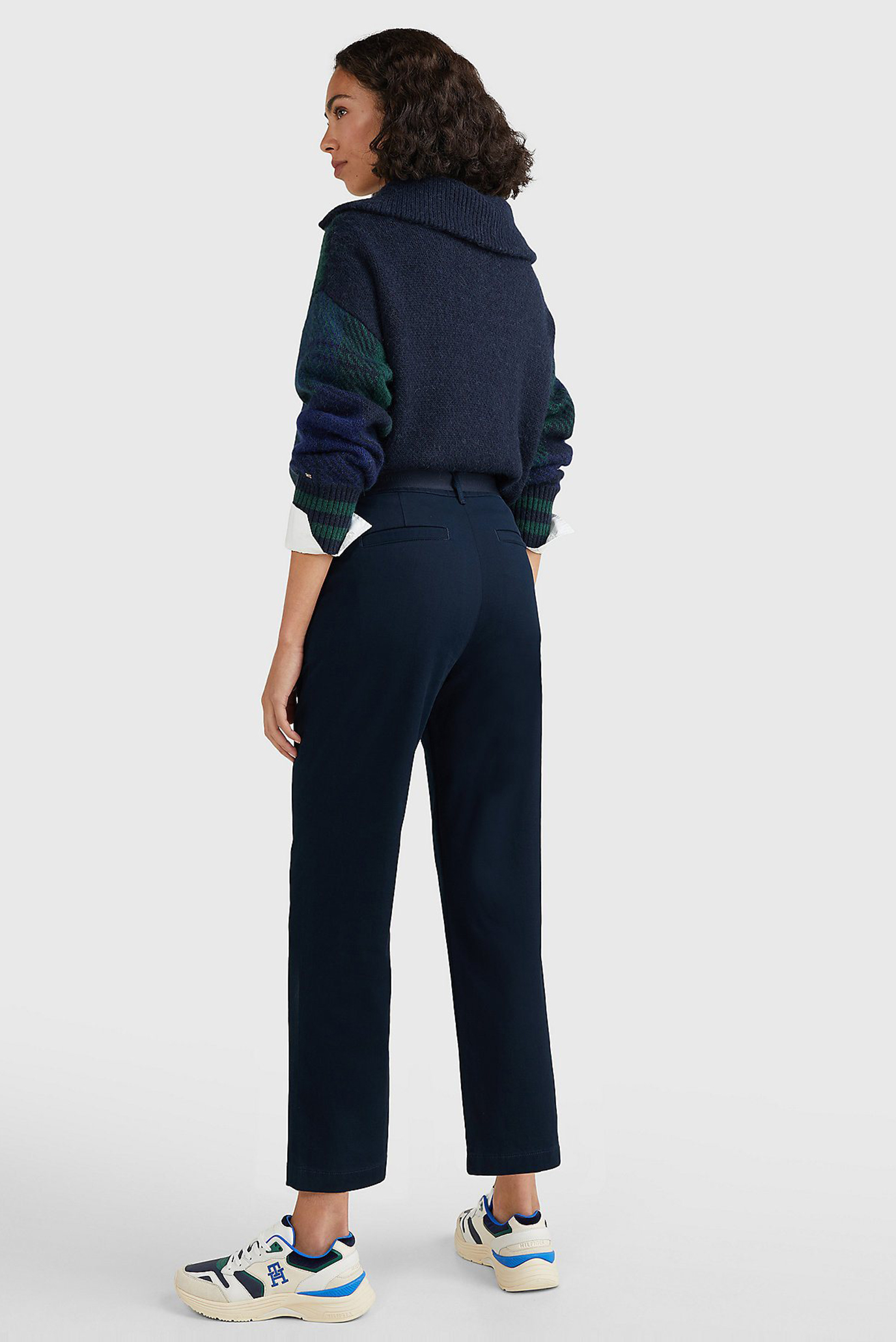 Женские темно-синие брюки 8