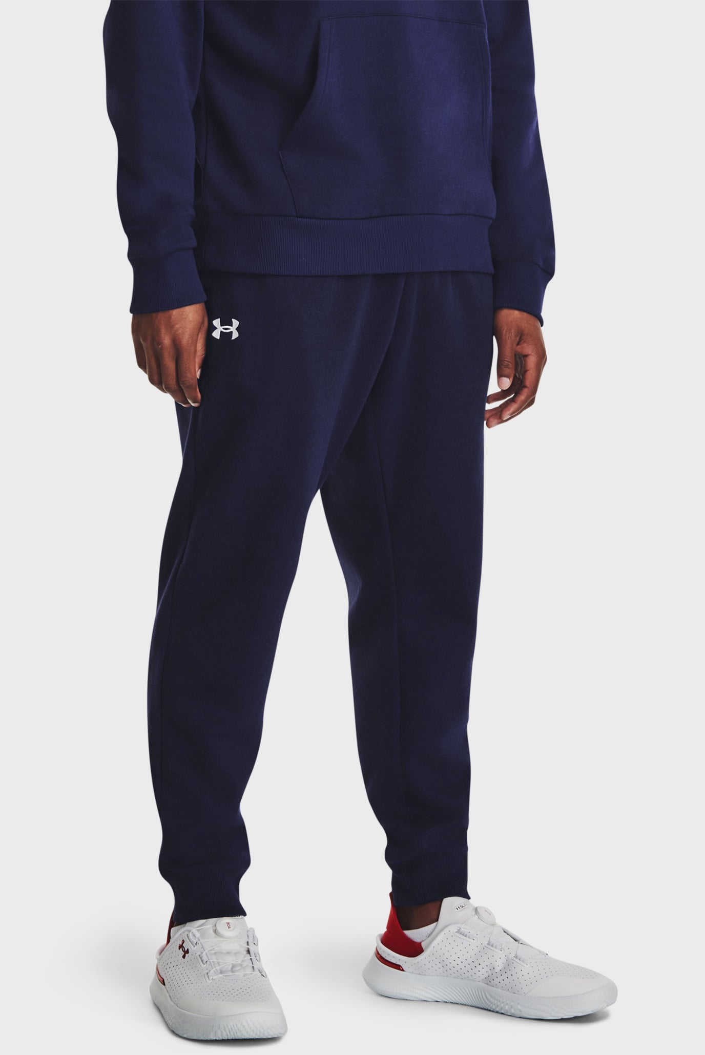 Мужские темно-синие спортивные брюки UA Rival Fleece Joggers 8