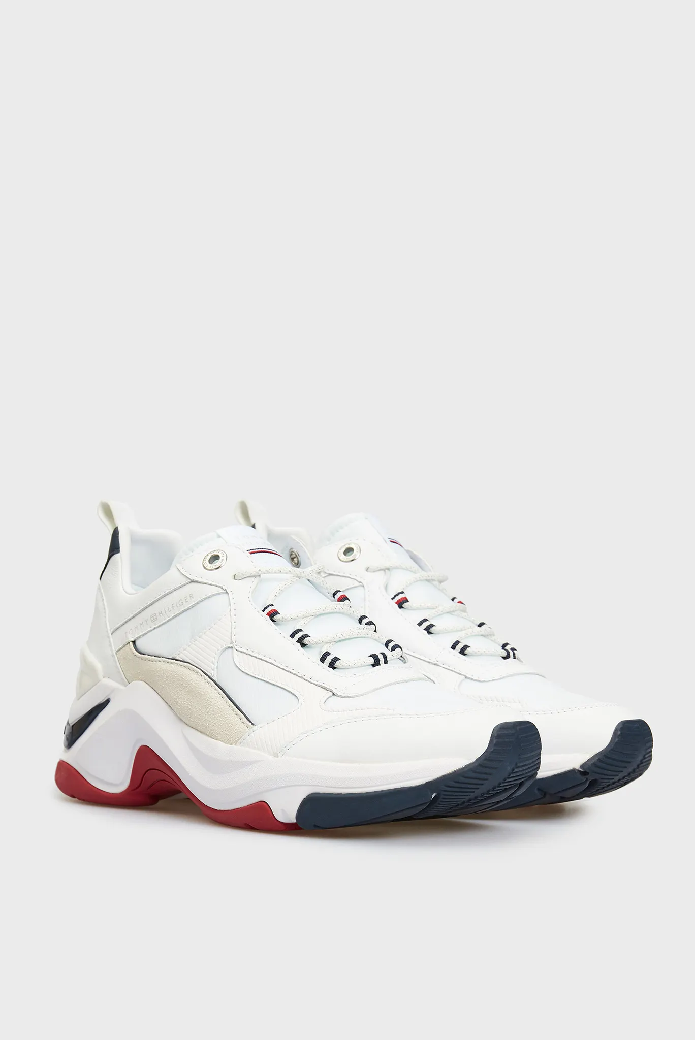 Женские белые кроссовки FASHION WEDGE 3