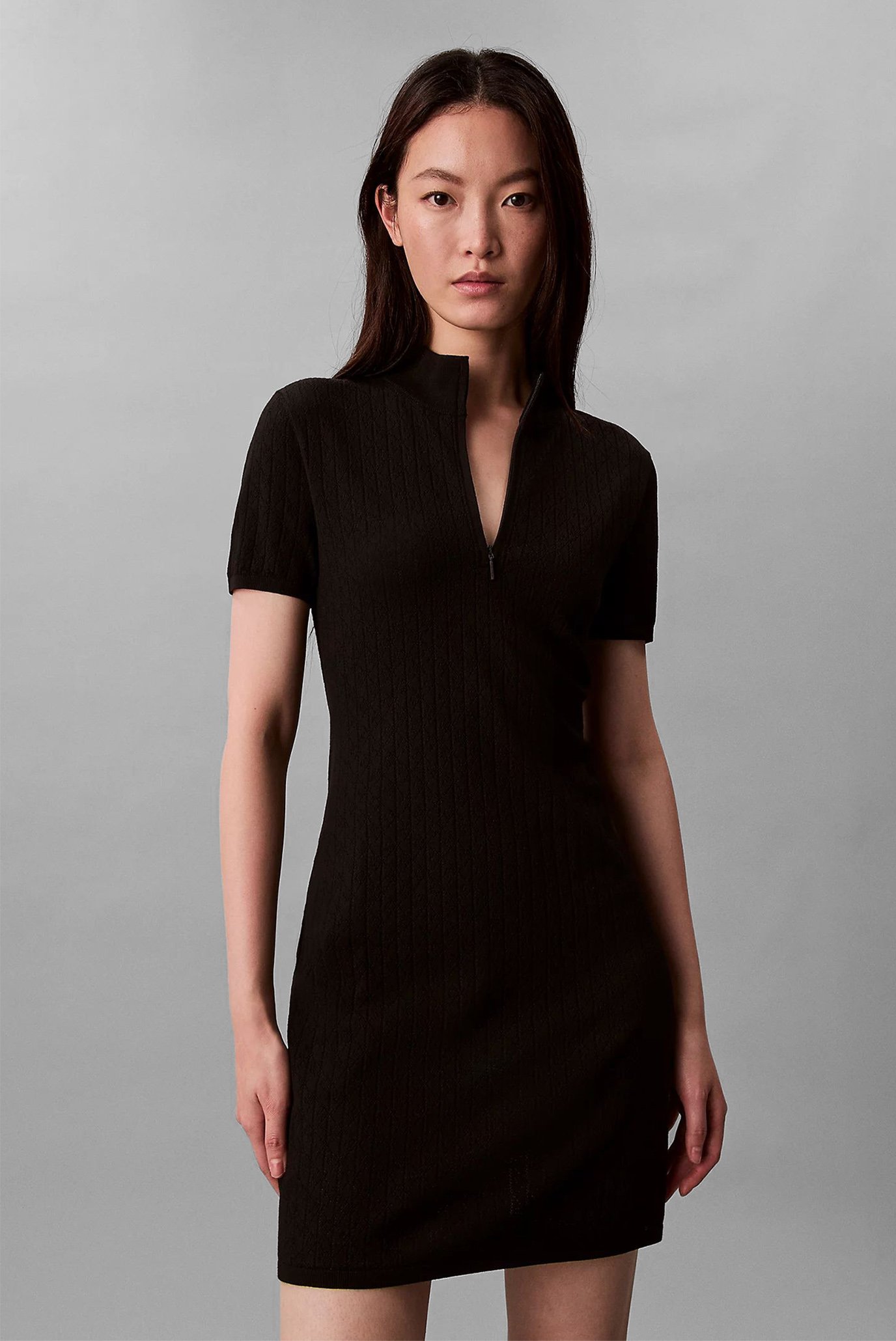 Платье Sporty 1 4 Zip Mini Sweater Dres 1