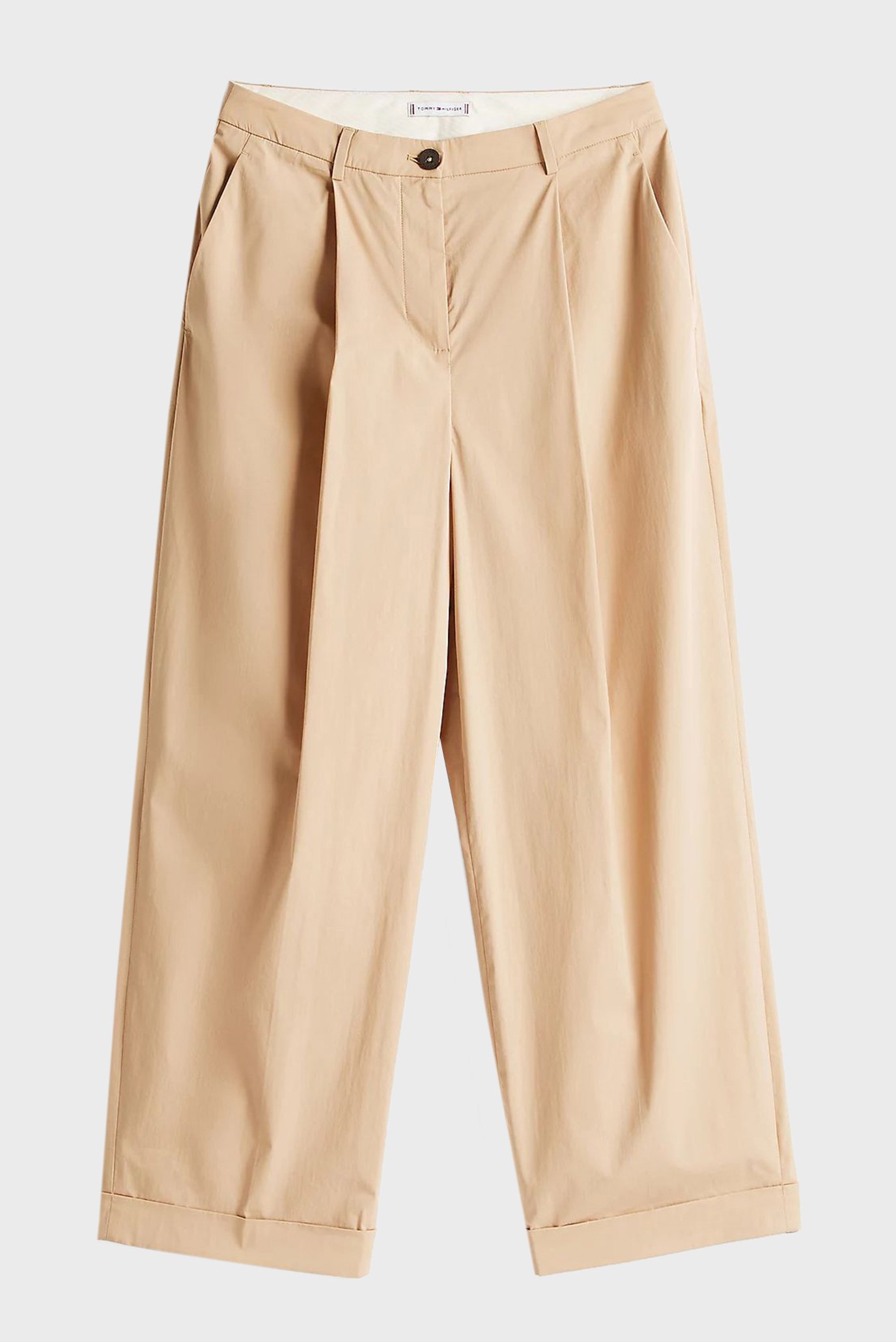 Женские бежевые брюки LIGHT CO RLXD STRAIGHT CHINO 5