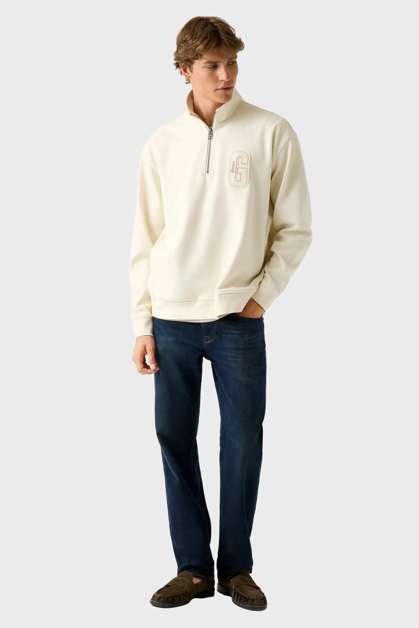 Свитшот HARRIS TWILL ZIP MOCK NECK 2