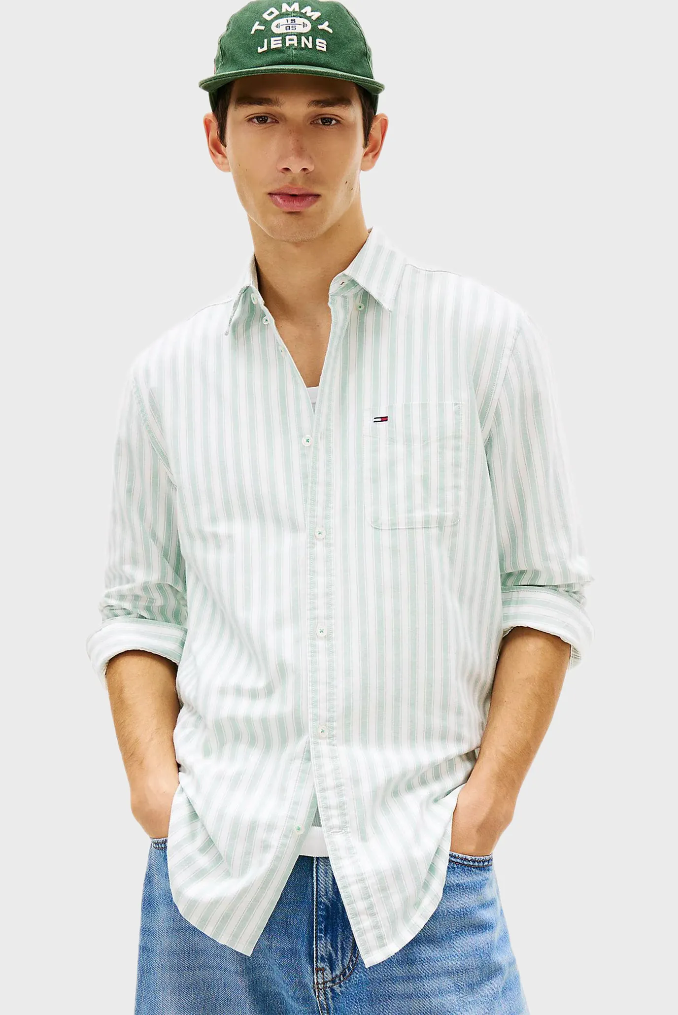Рубашка TJM REG STRIPE OXFORD SHIRT EXT 1
