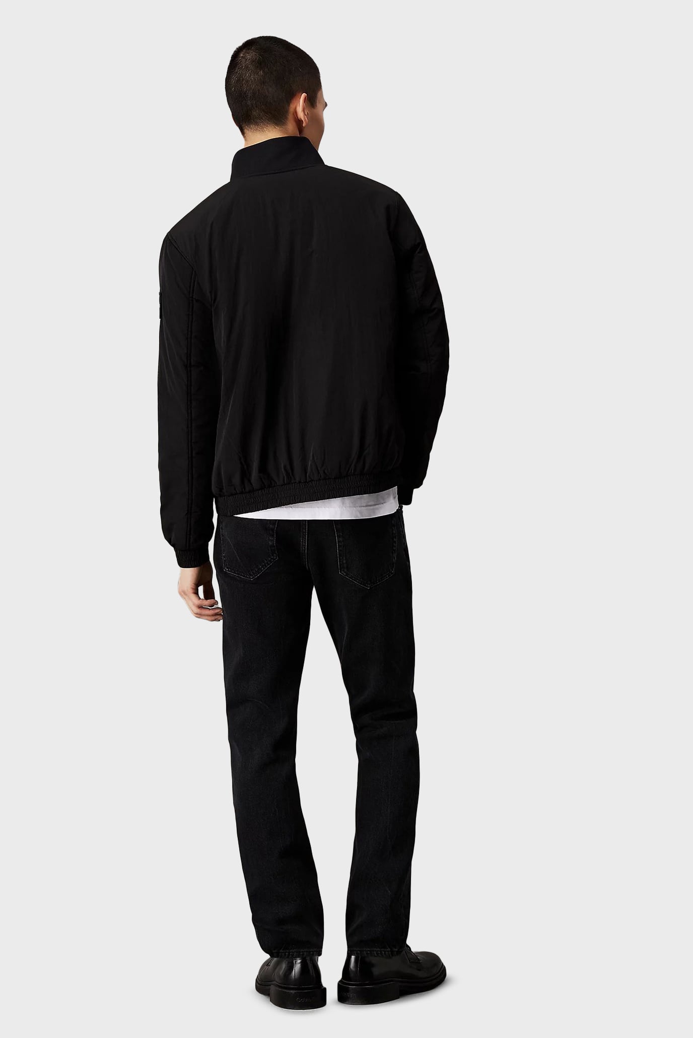 Мужская черная куртка PADDED HARRINGTON 3