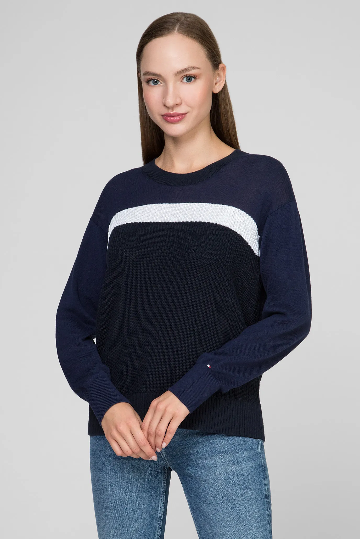 Женский темно-синий джемпер ADALINE 6