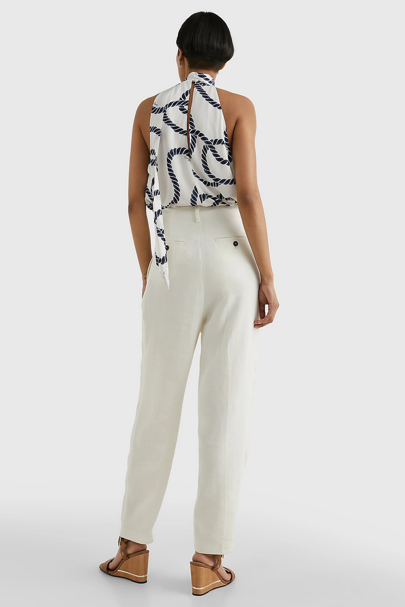 Штаны ELEVATED LINEN TAPERED PANTTommy Hilfiger Штаны ELEVATED LINEN TAPERED PANT 3