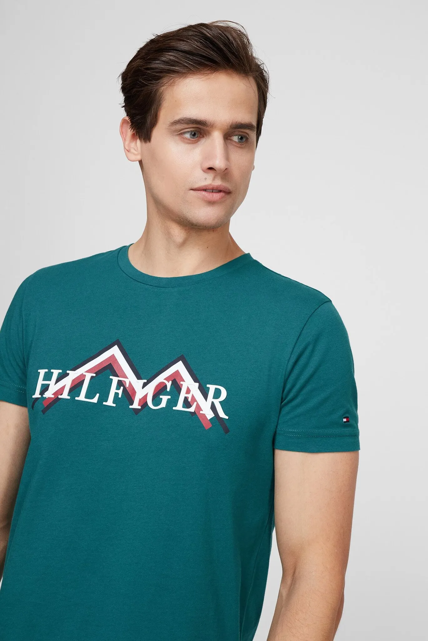 Мужская зеленая футболка MOUNTAIN 5