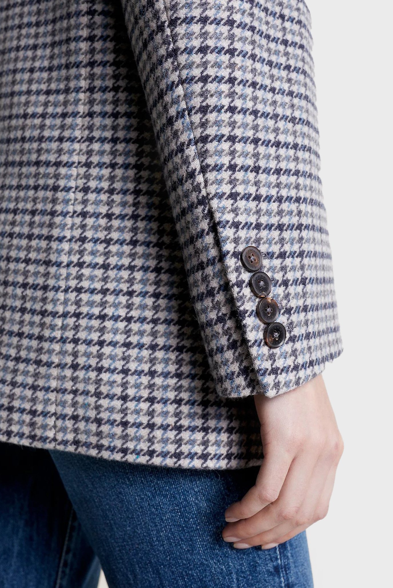 Пиджак OVERSIZED WOOL CHECK SB BLAZER 5