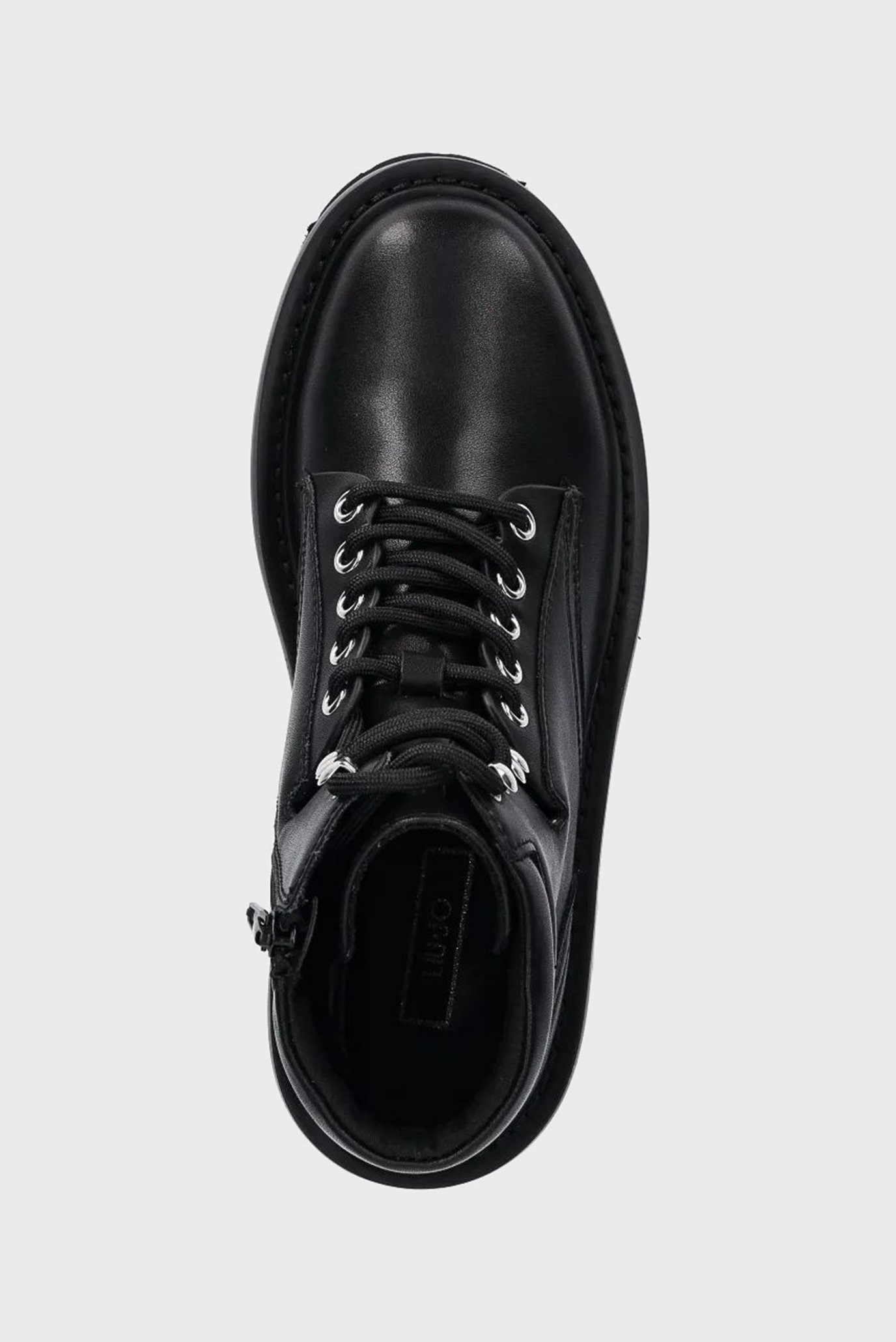 Женские черные кожаные ботинки 3