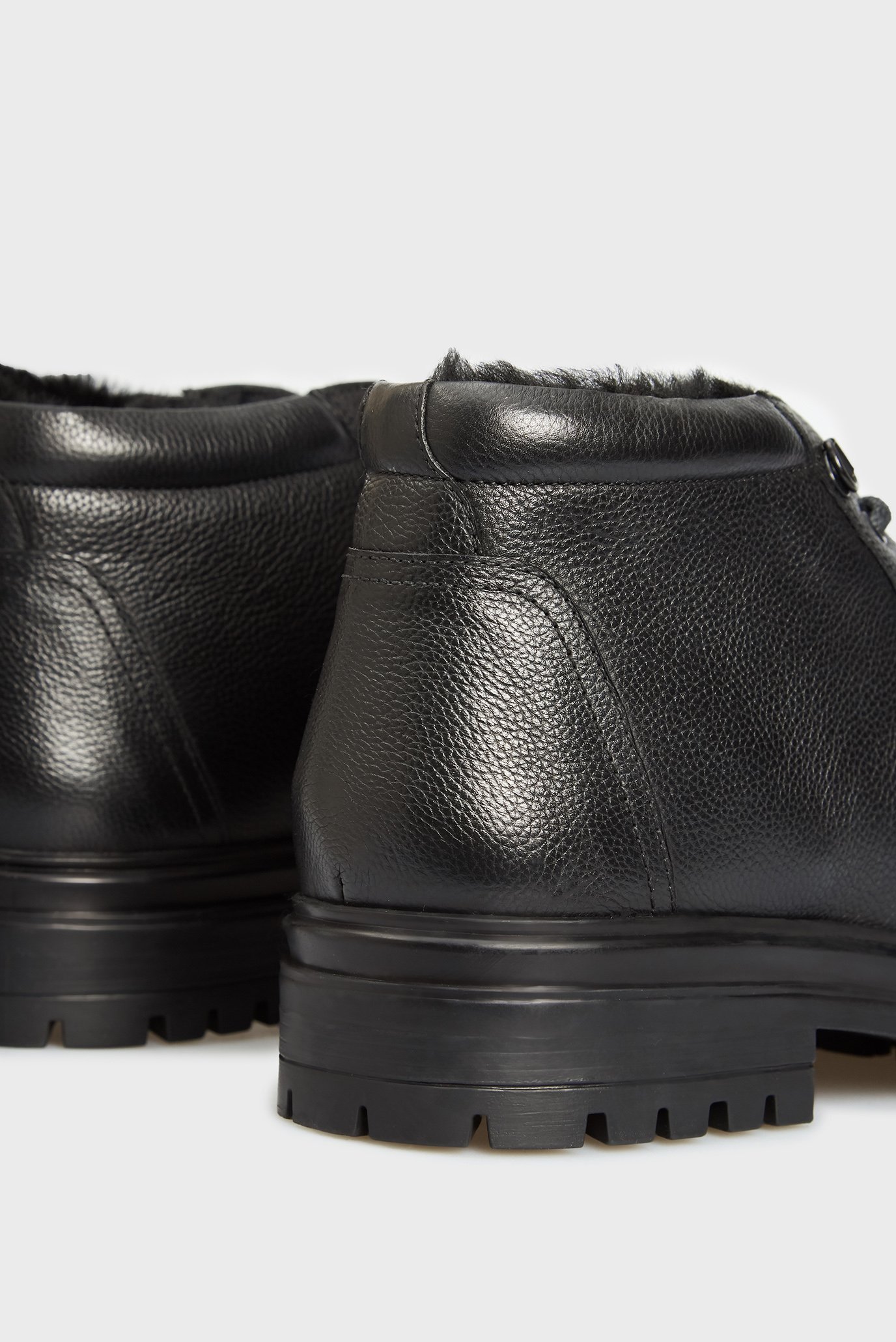 Мужские черные кожаные ботинки Kasper 4