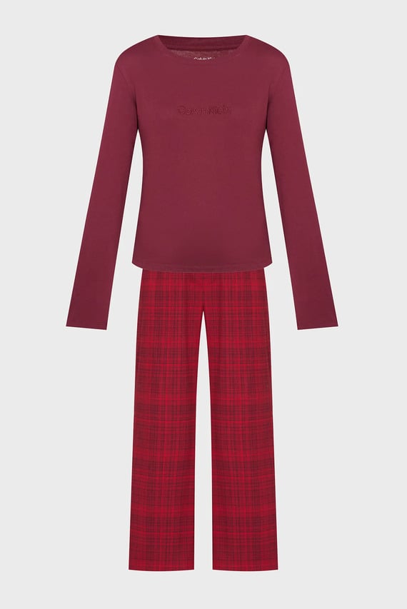 Пижама LS TEE FLANNEL PANT SET Calvin Klein
