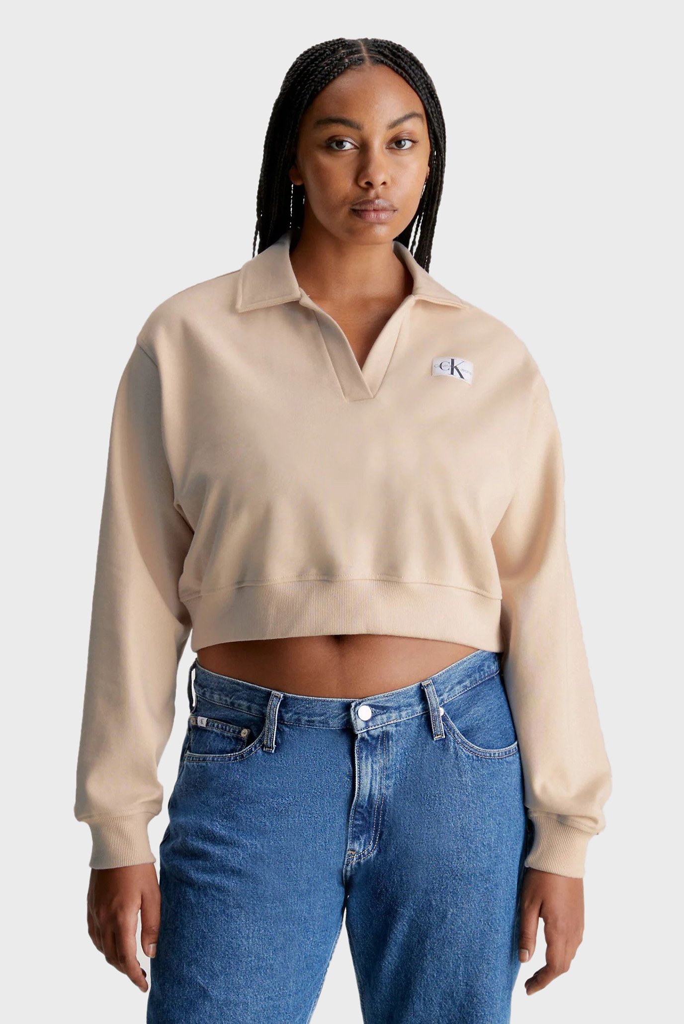 Свитшот LABEL POLO COLLAR SWEATSHIRT 3