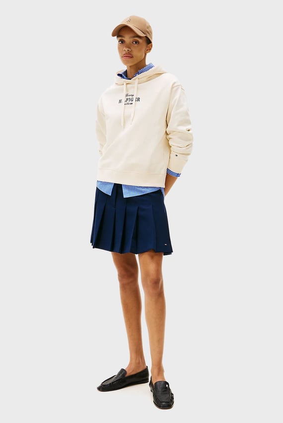 Женское белое худи REG HILFIGER