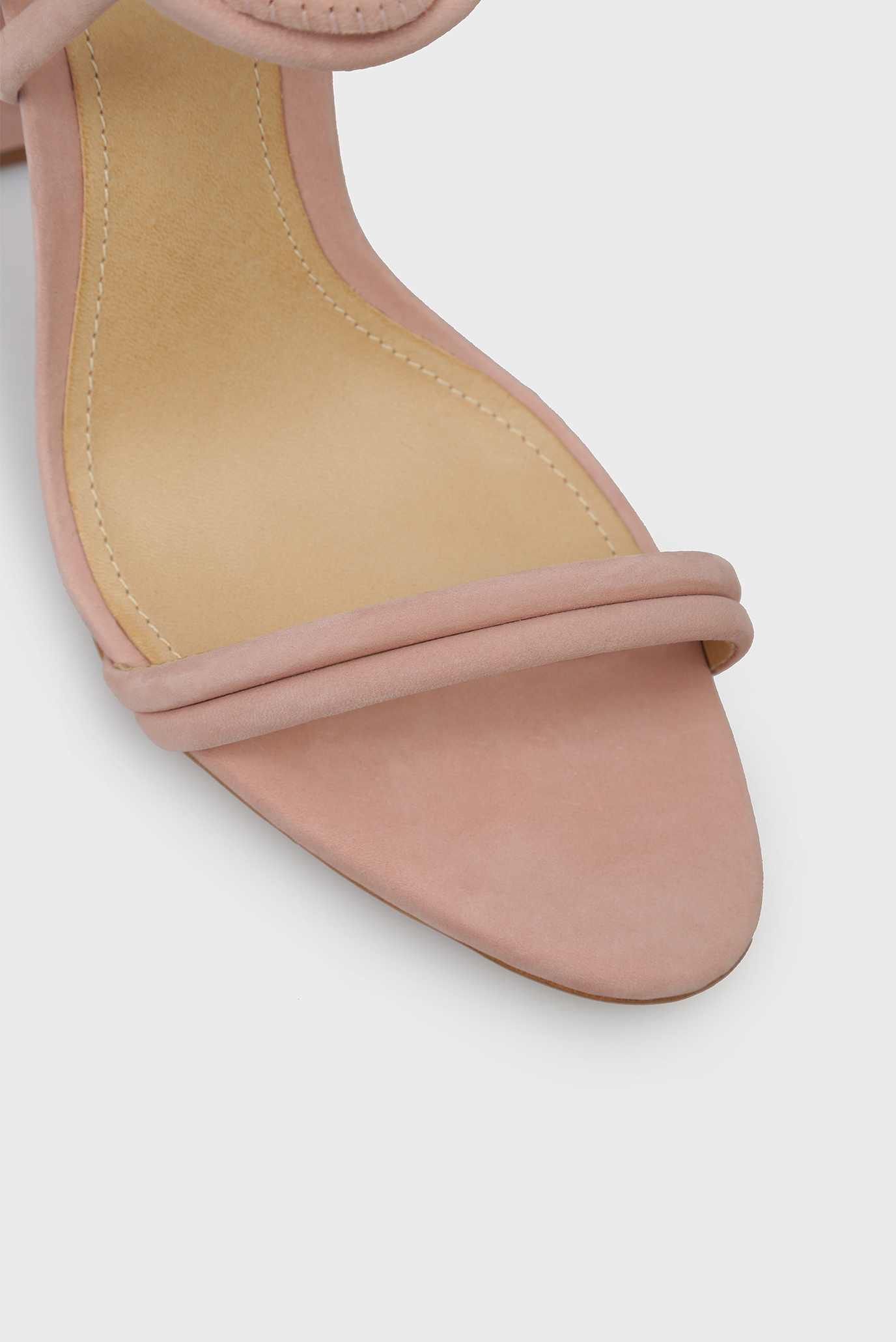 Женские розовые кожаные босоножки 8