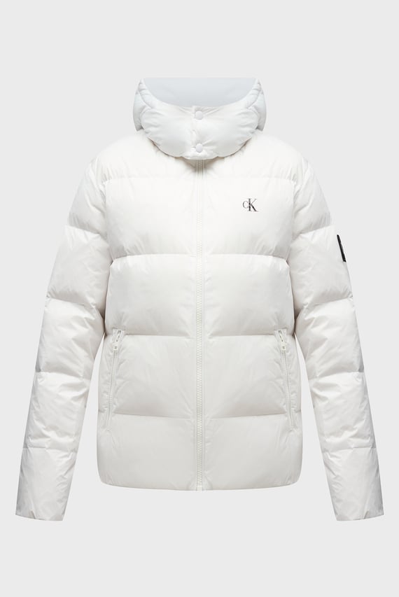 Мужской белый пуховик ESSENTIALS DOWN JACKET