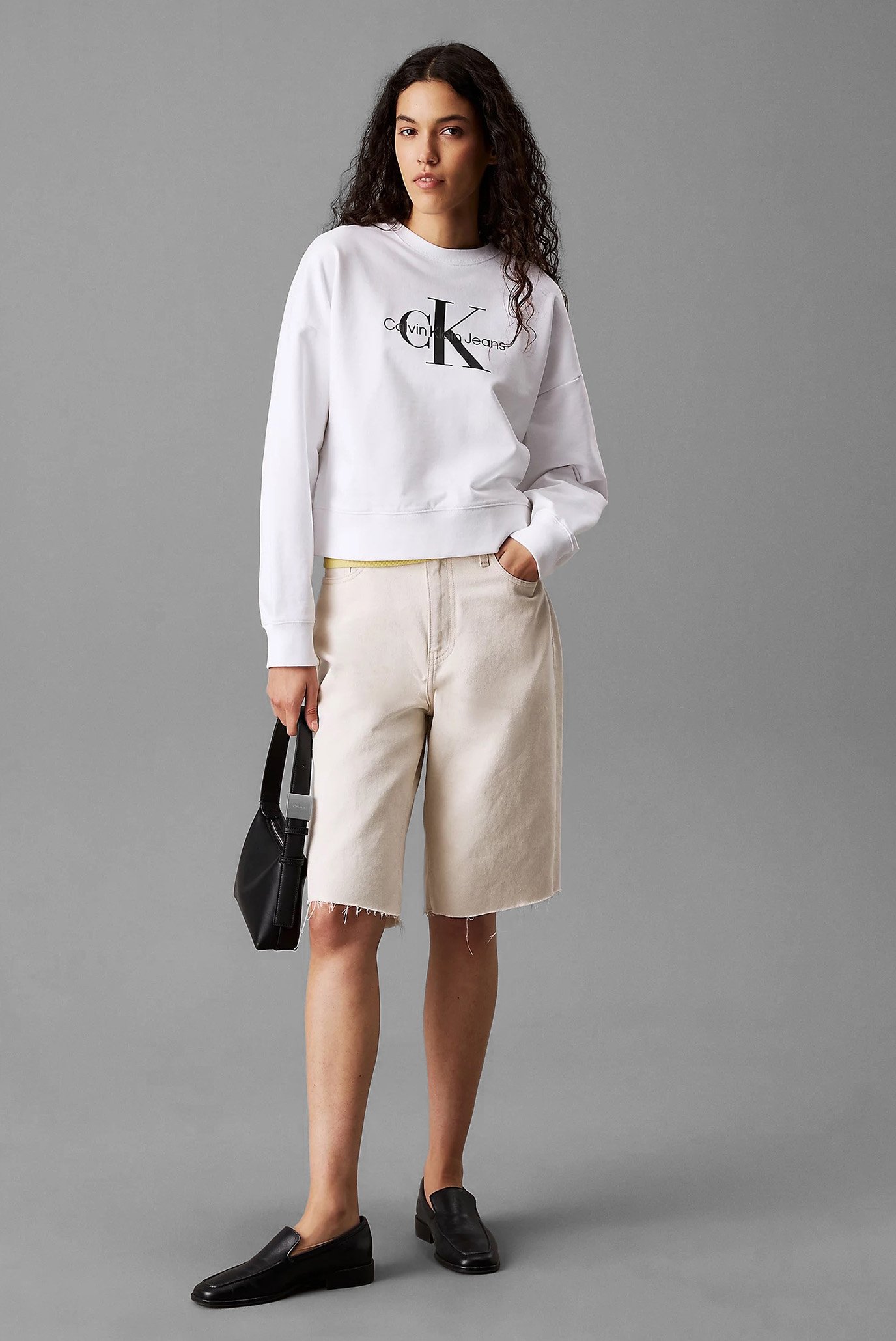 Свитшот LS MONOLOGO FRENCH TERRY RLXD CNCalvin Klein Jeans Свитшот LS MONOLOGO FRENCH TERRY RLXD CN 4