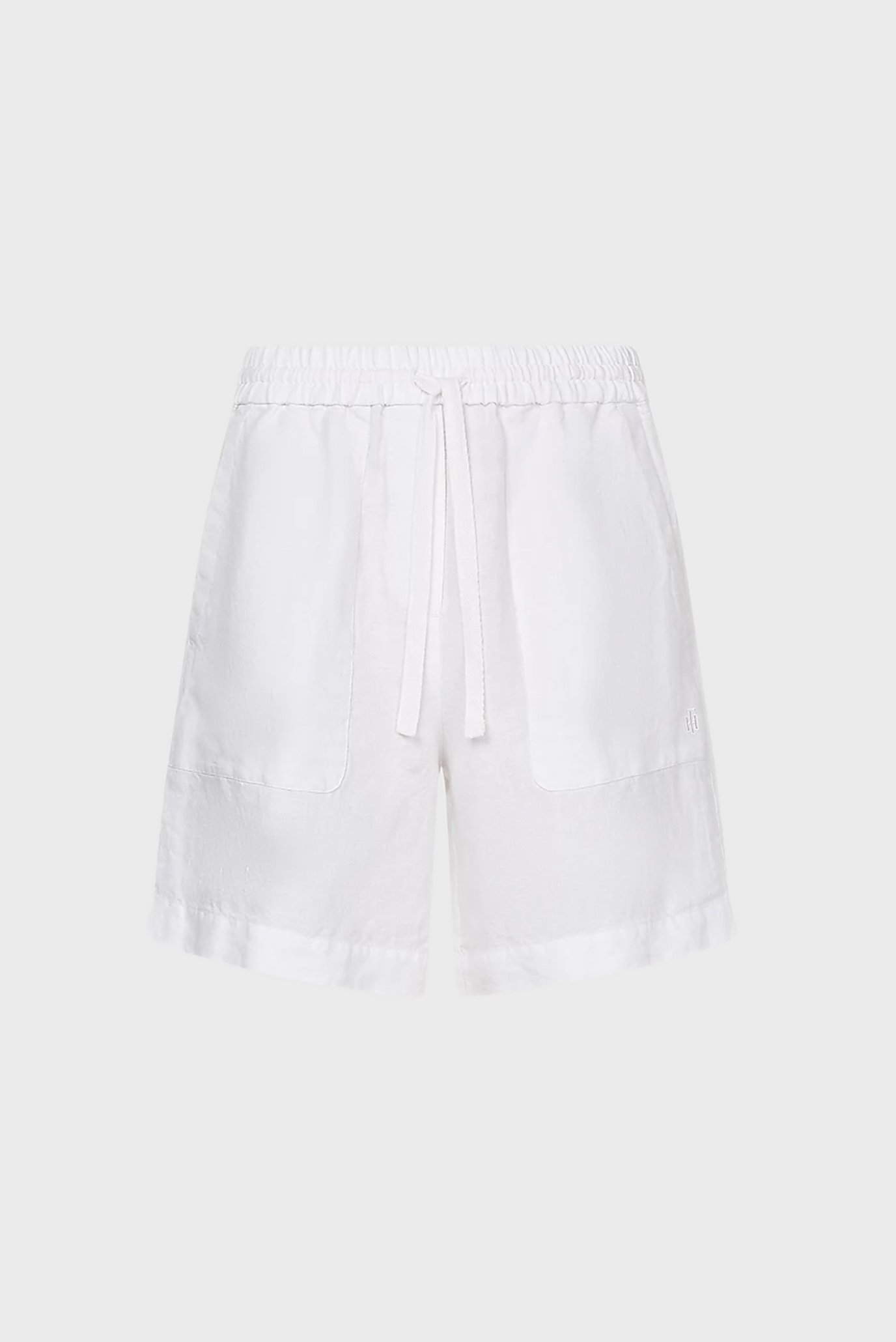 Женские белые льняные шортыTommy Hilfiger Женские белые льняные шорты 6