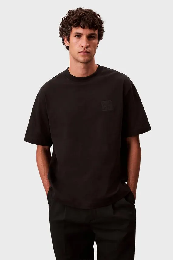 Футболка SS RLXD 16S EMBRD TWILL EMBLEM T Calvin Klein