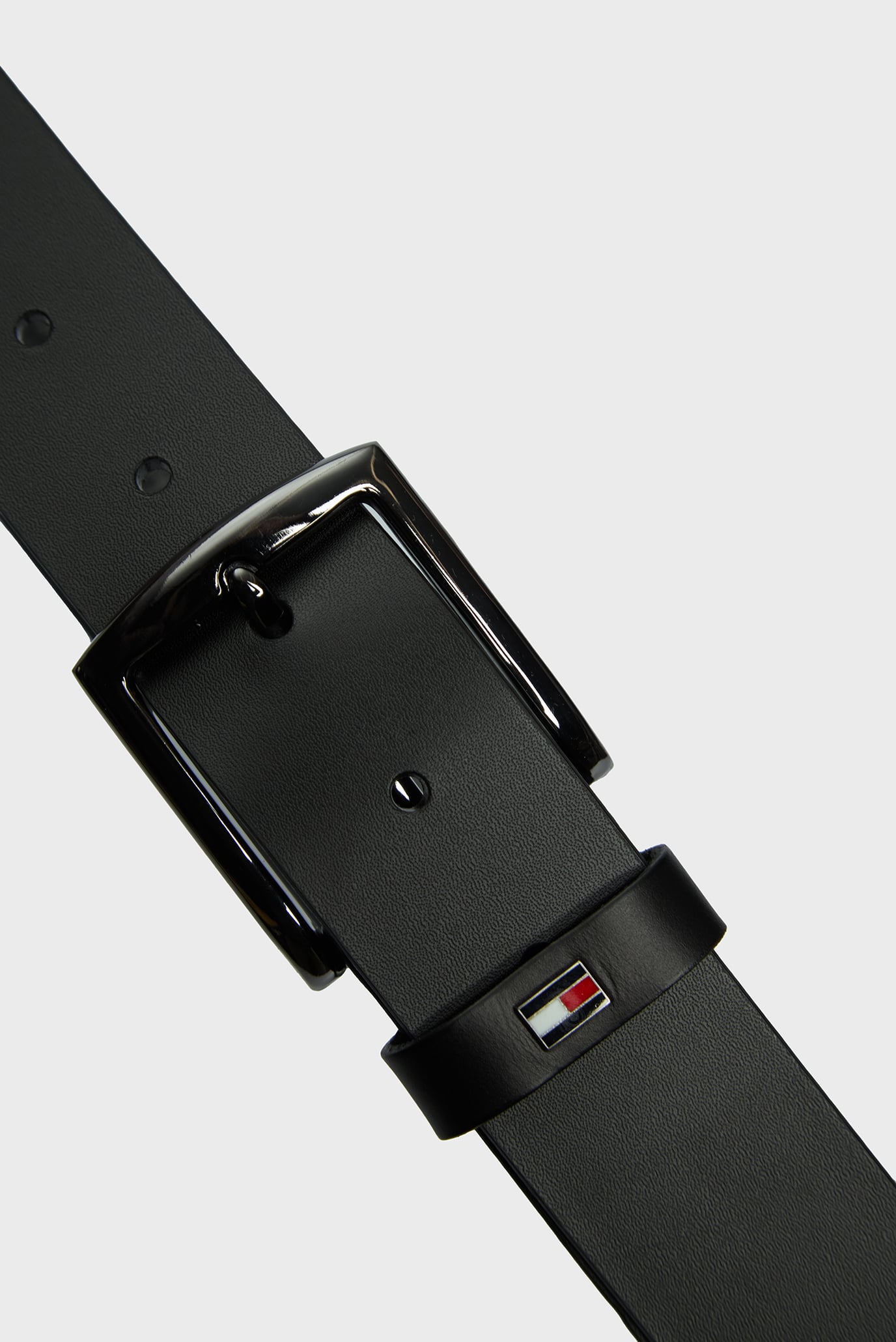 Мужской черный кожаный ремень 2