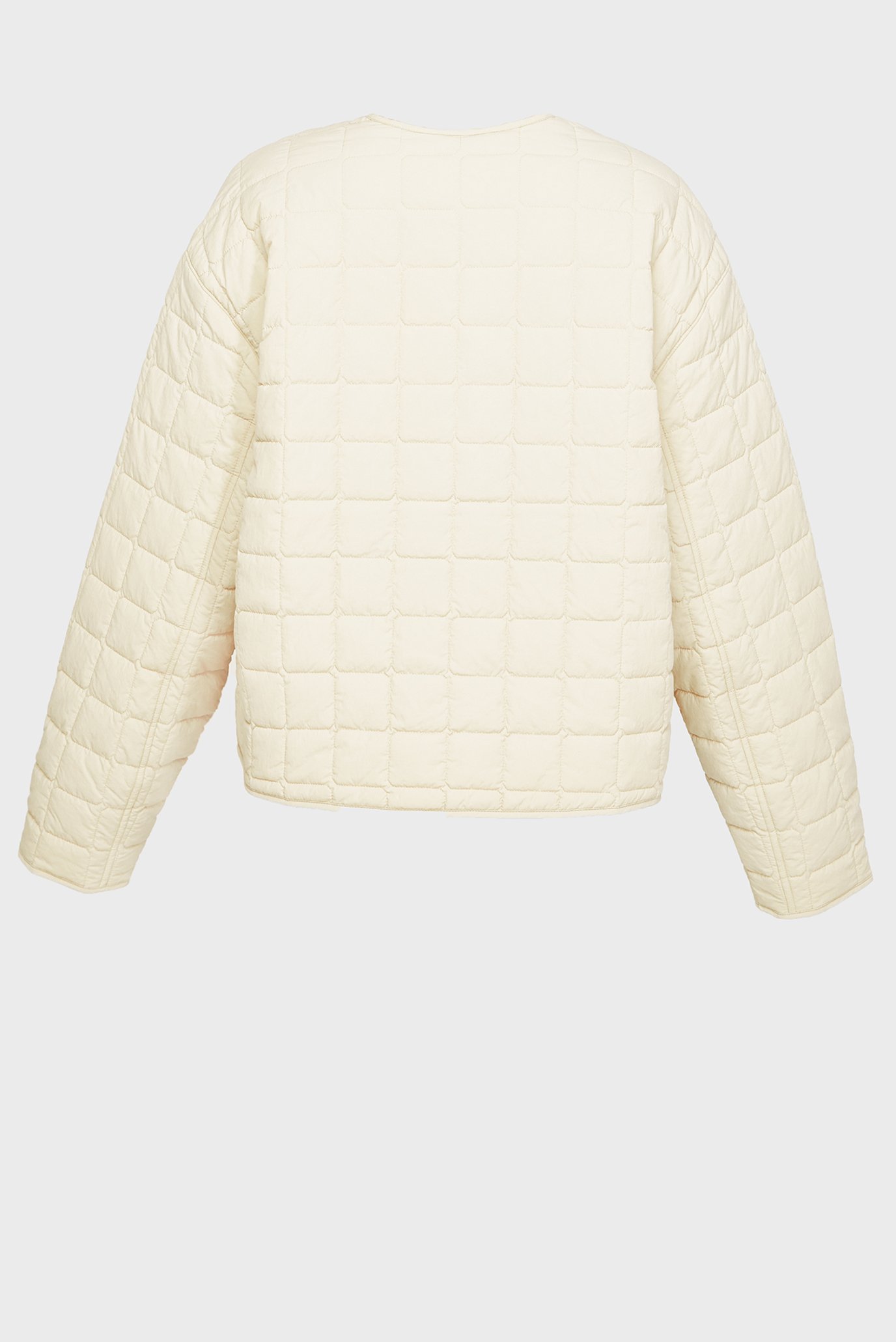 Женская белая куртка SHORT QUILTED JACKET 2