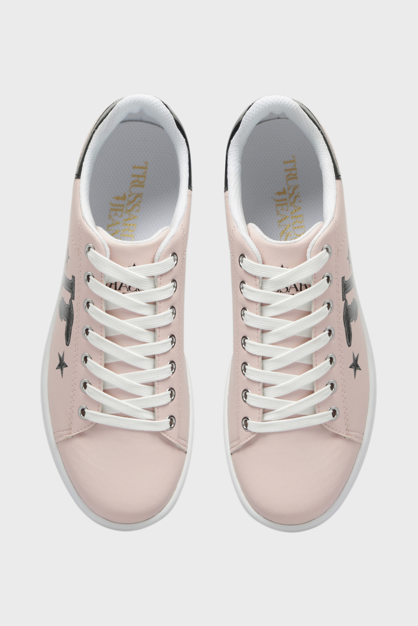 Женские пудровые сникеры Trussardi Женские пудровые сникеры 3