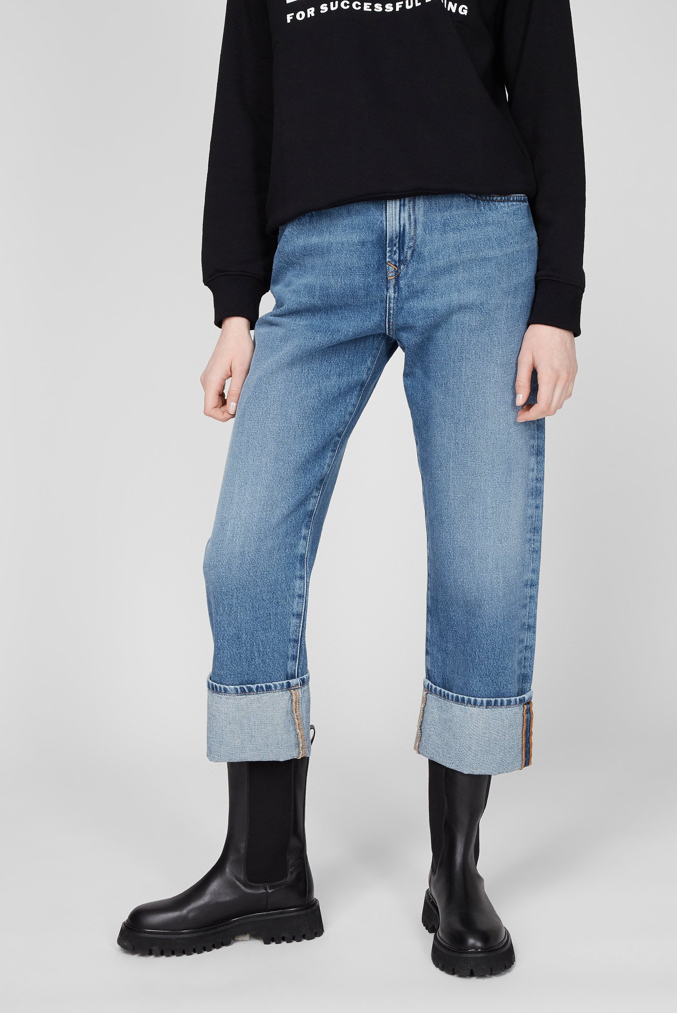 Женские голубые джинсы 1999 7