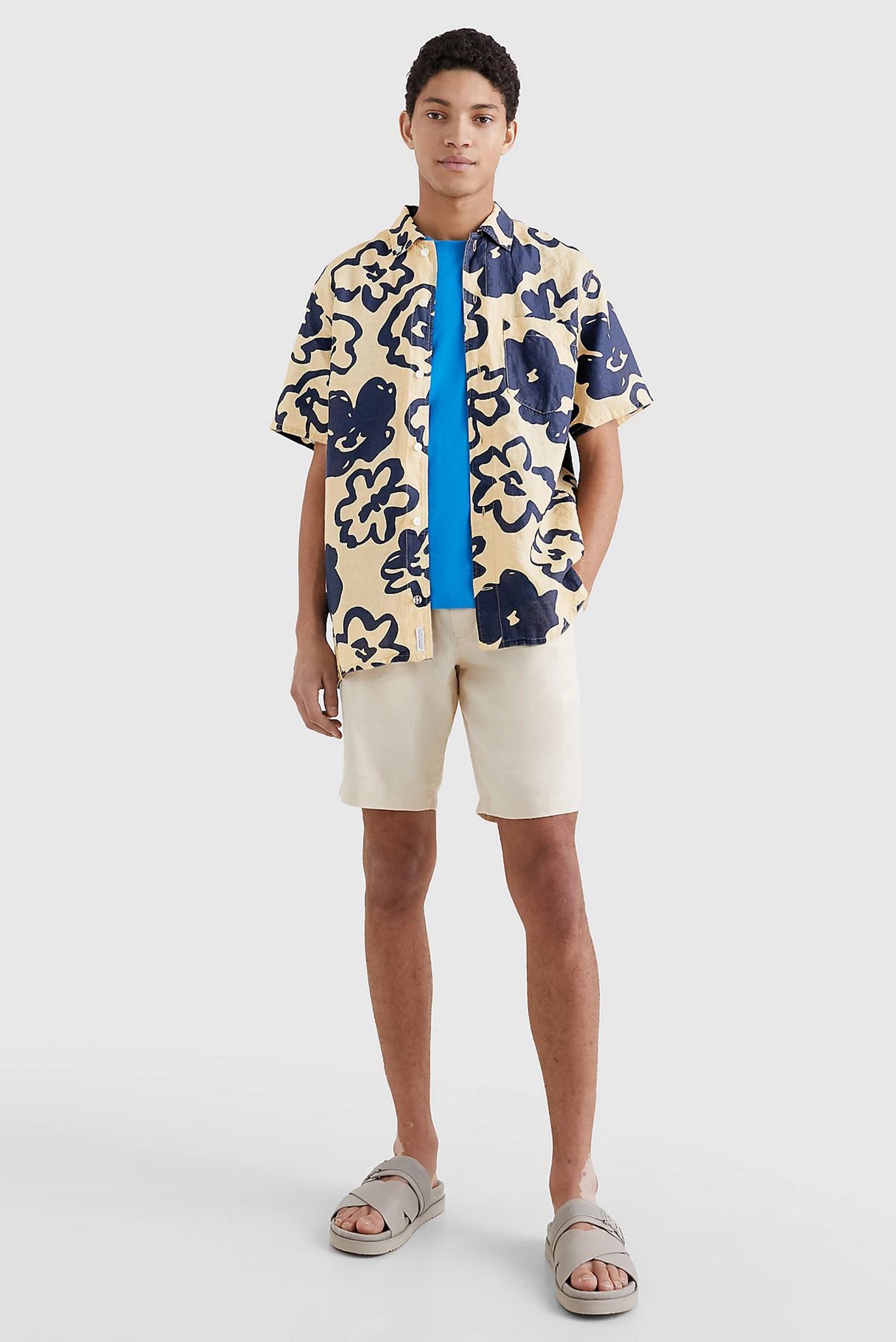 Рубашка с коротким рукавом BIG FLORAL PRINT RF SHIRT S S 2