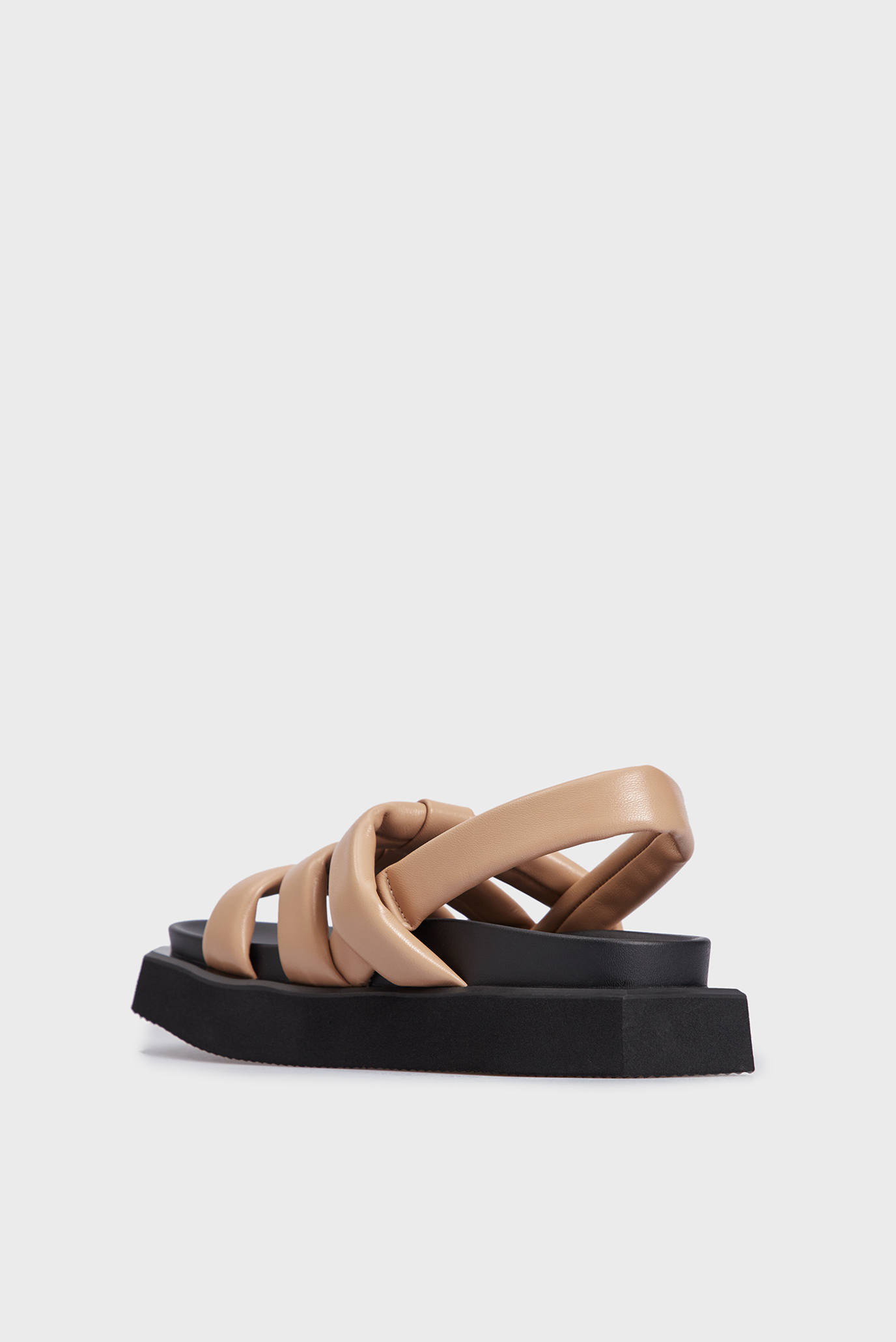 Женские бежевые кожаные сандалии Lenna 10