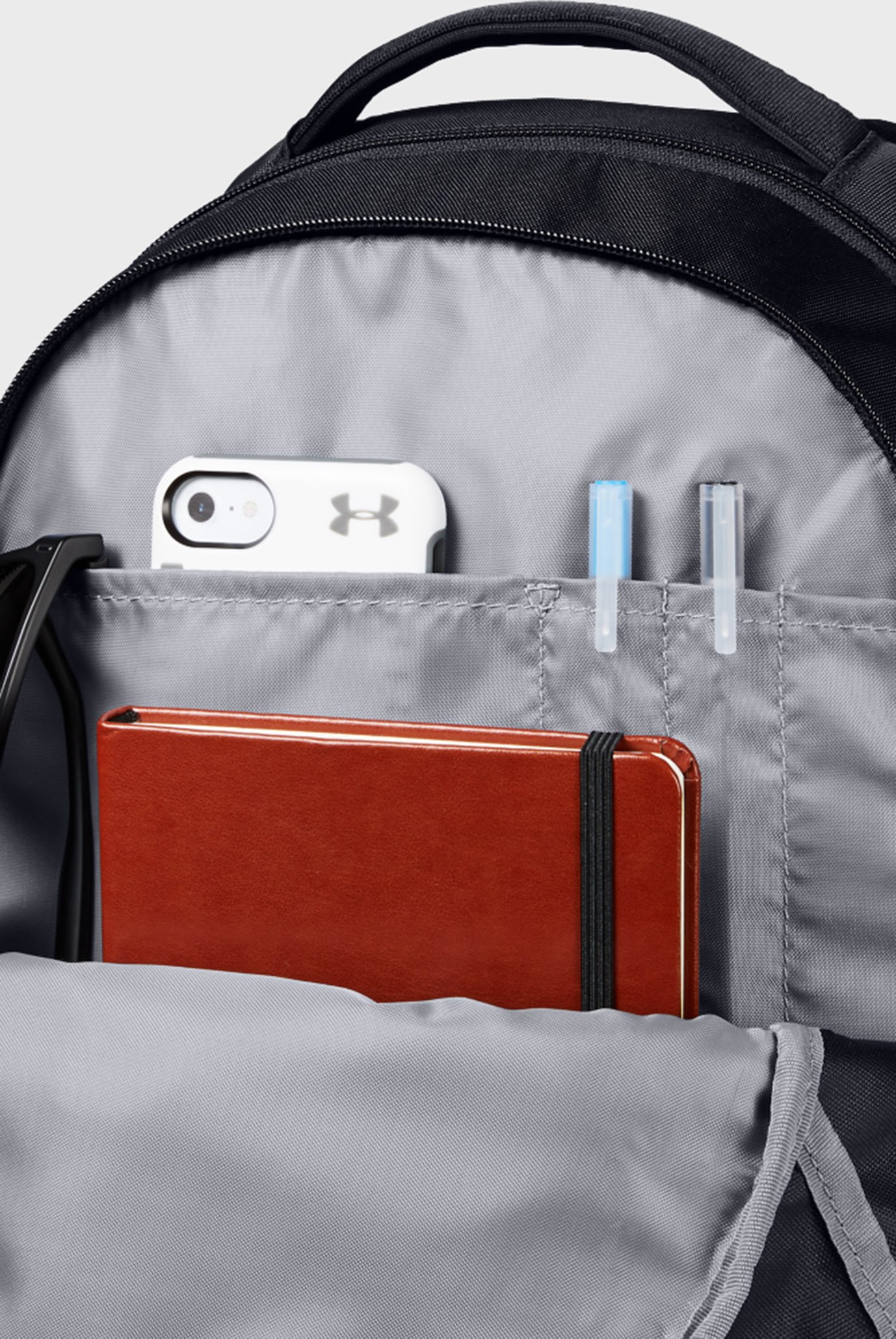 Черный рюкзак UA Hustle 5.0 Backpack 2