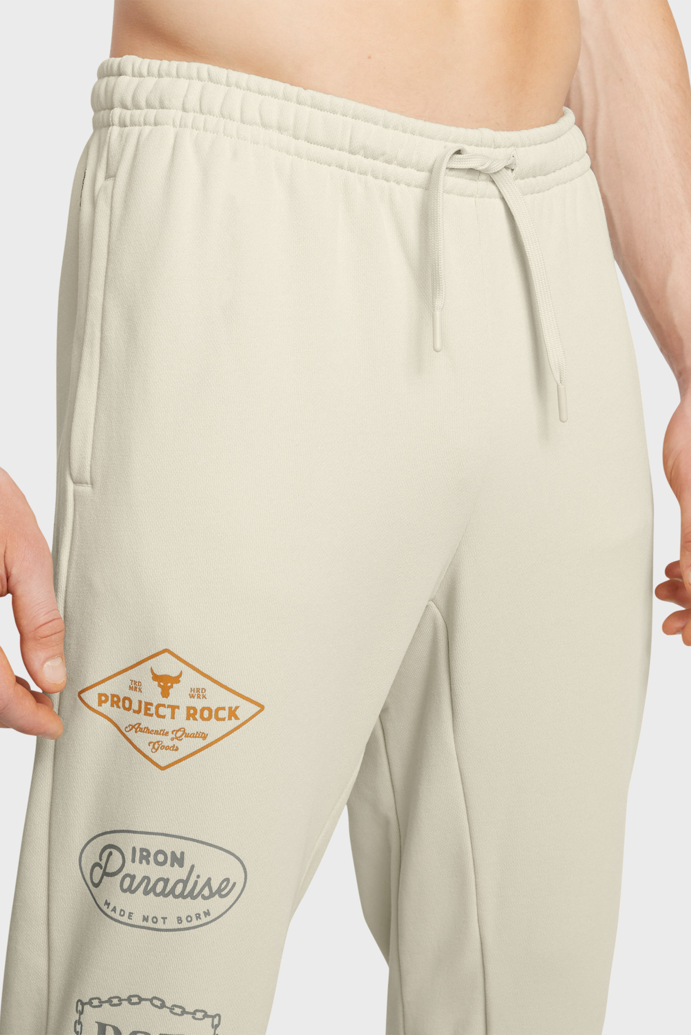 Мужские бежевые спортивные брюки Pjt Rck HWT Pant ToolsUnder Armour Мужские бежевые спортивные брюки Pjt Rck HWT Pant Tools 4