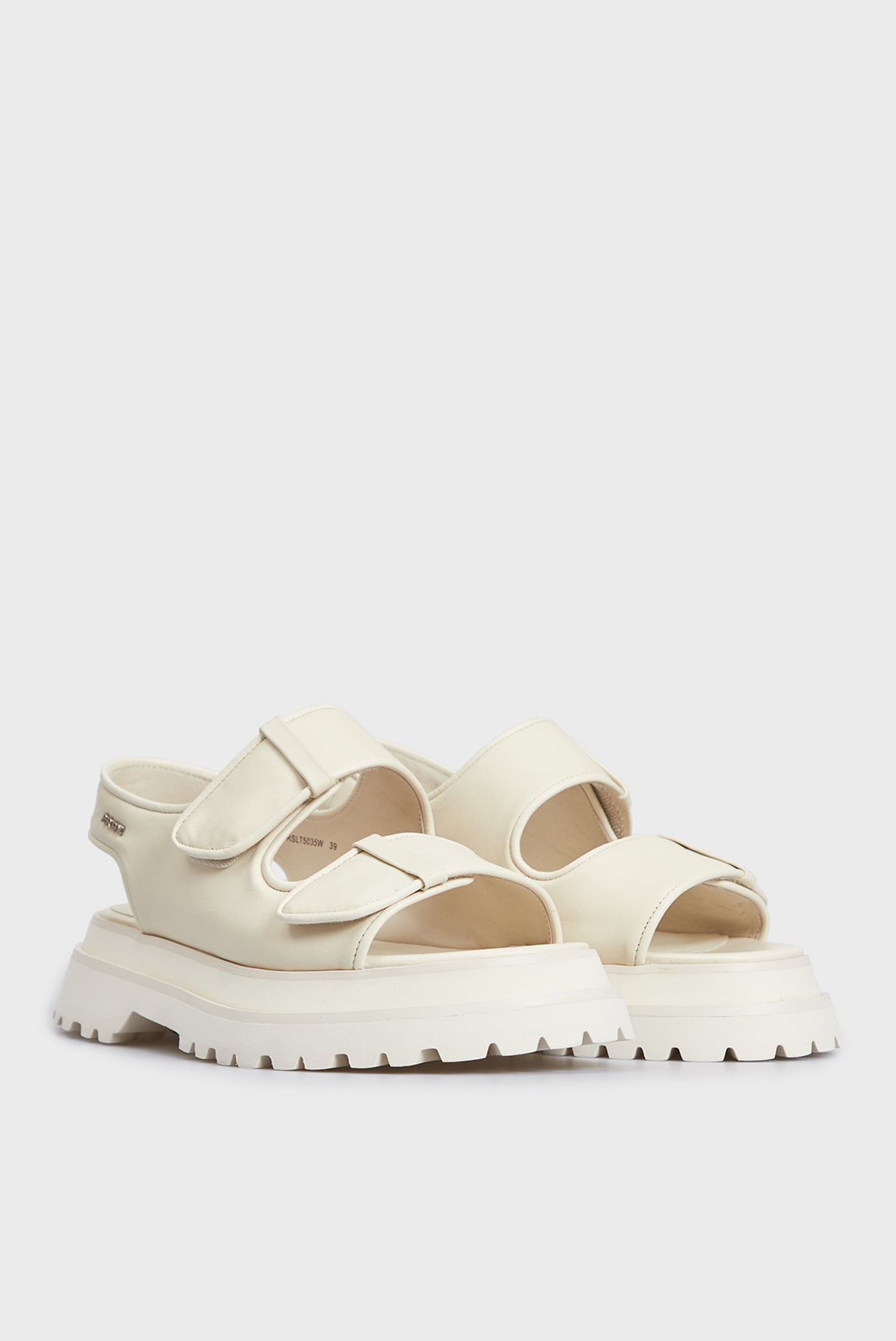 Женские белые кожаные сандалии Marta 8