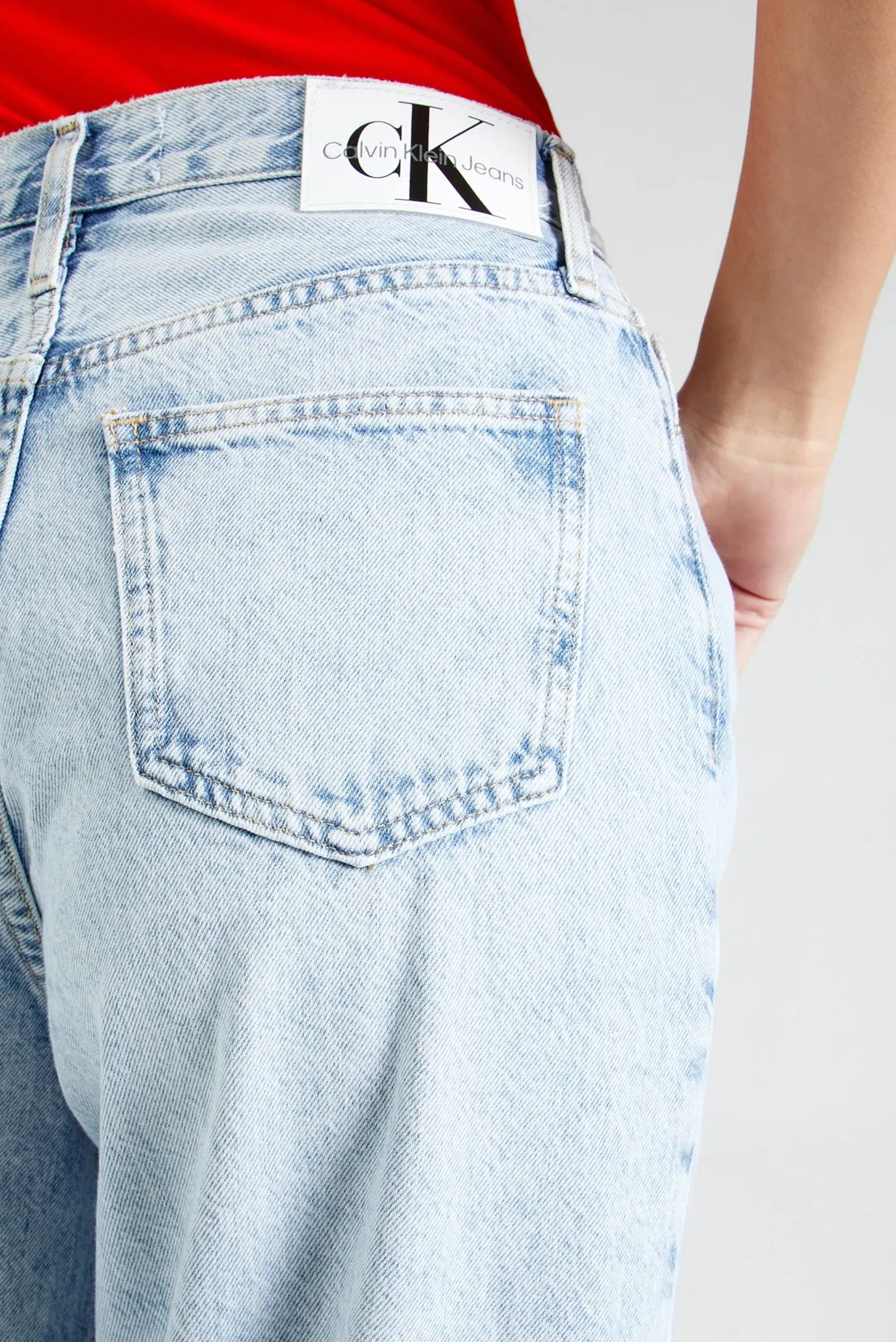 Женские голубые джинсы HIGH RISE RELAXED 2