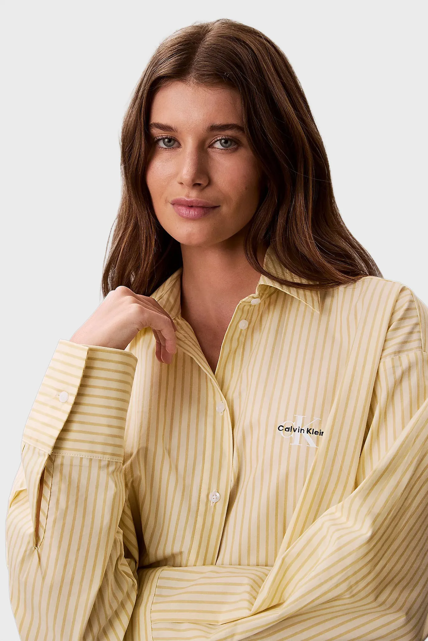 Ночная рубашка CK GRAPHIC CROPPED POPLIN SHIRT 2