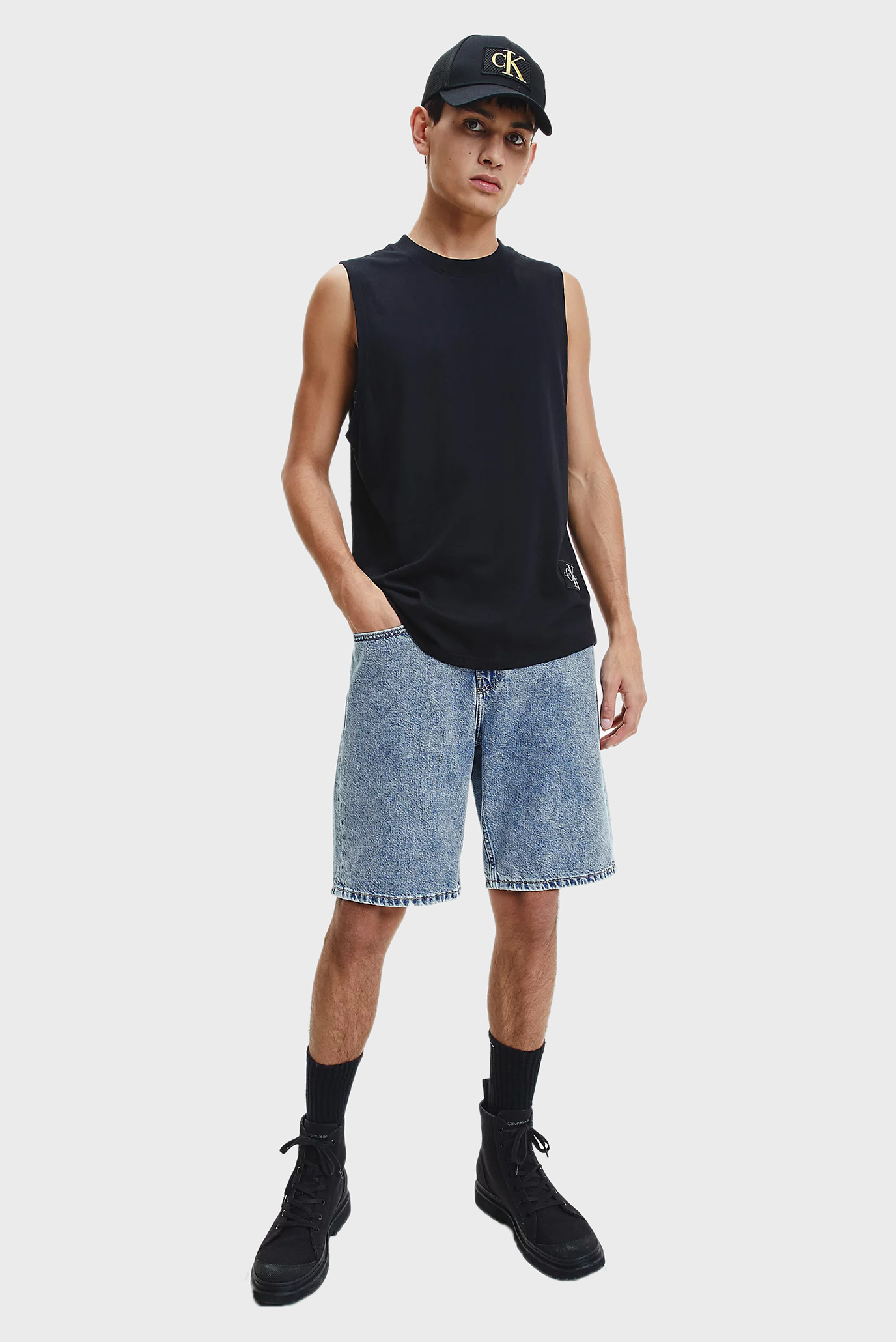 Мужские голубые джинсовые шорты 90s STRAIGHT 7