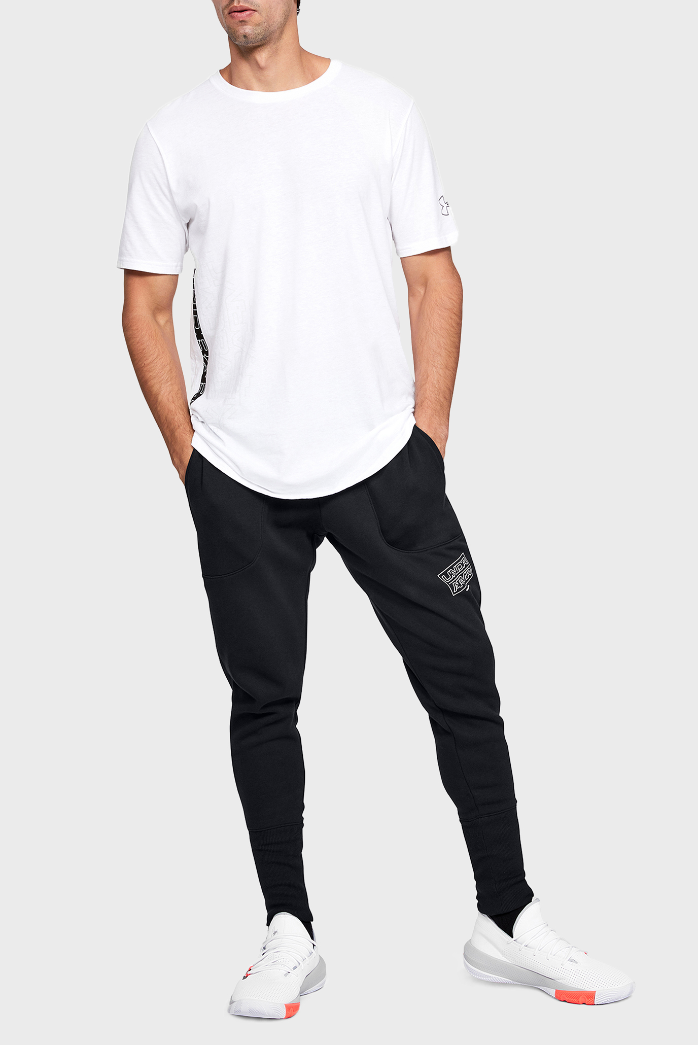 Мужские черные спортивные брюки UA BASELINE FLEECE JOGGER 8