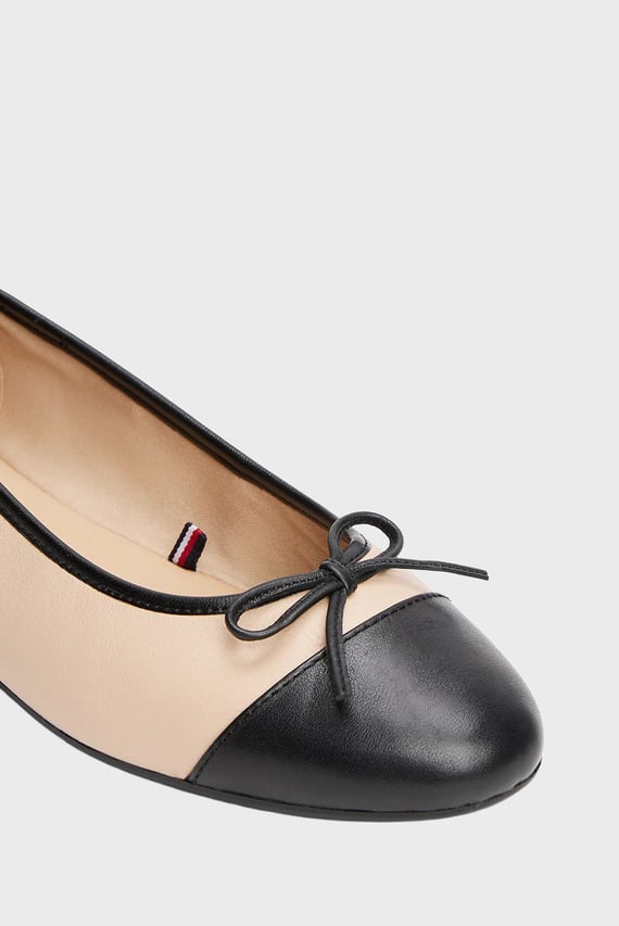 Балетки TOE CAP LEATHER BALLERINA