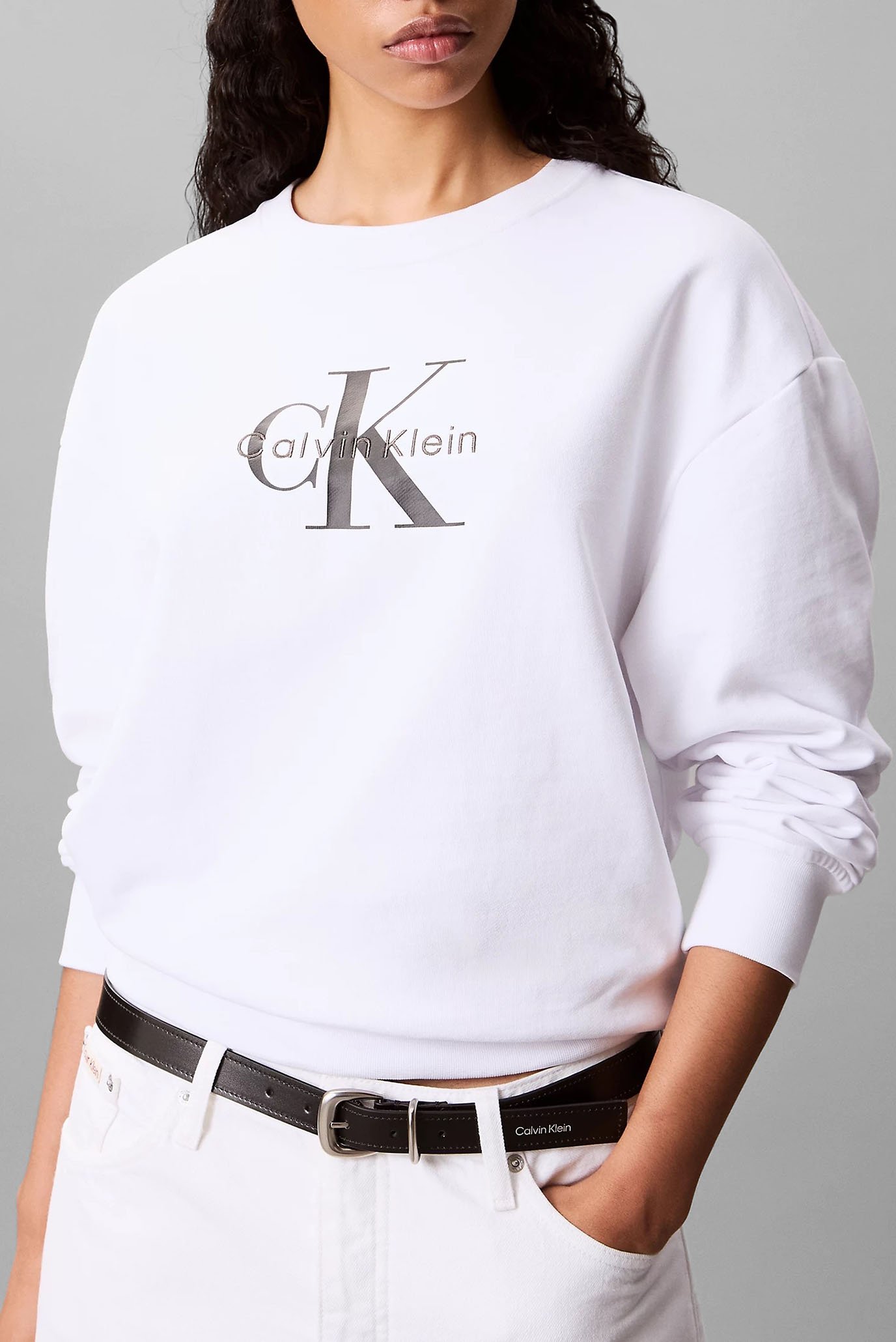 Свитшот LS MONOLOGO FRENCH TERRY RLXD CNCalvin Klein Jeans Свитшот LS MONOLOGO FRENCH TERRY RLXD CN 6