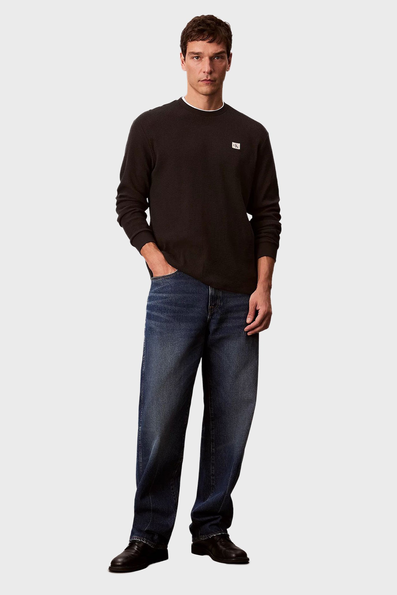 Лонгслив LS WAFFLE BADGE CREWNK TEE 2