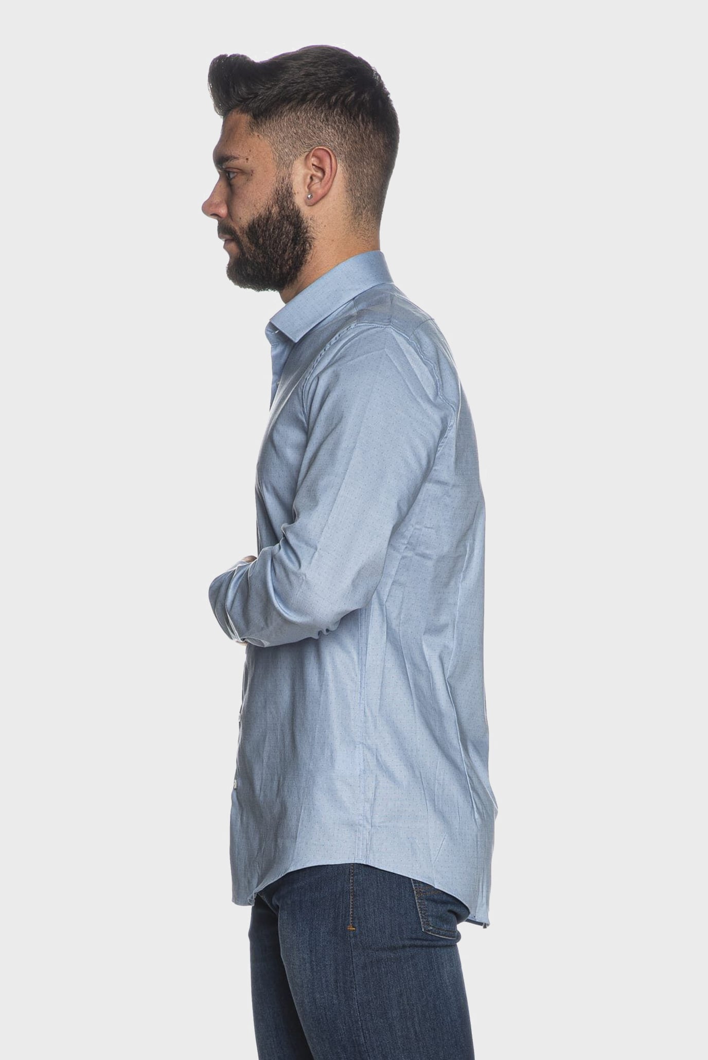 Рубашка TONAL DOBBY EASY CARE SLIM SHIRT 3