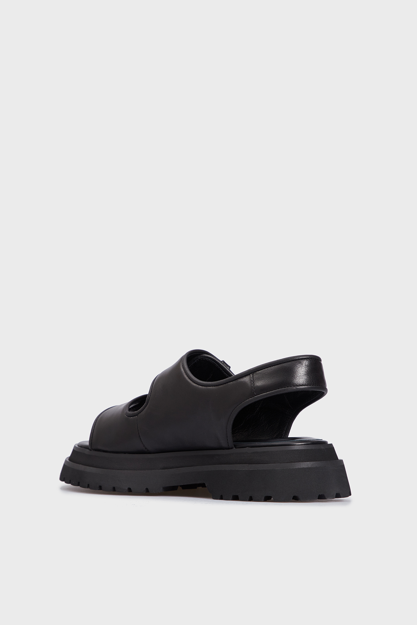 Женские черные кожаные сандалии Marta 9