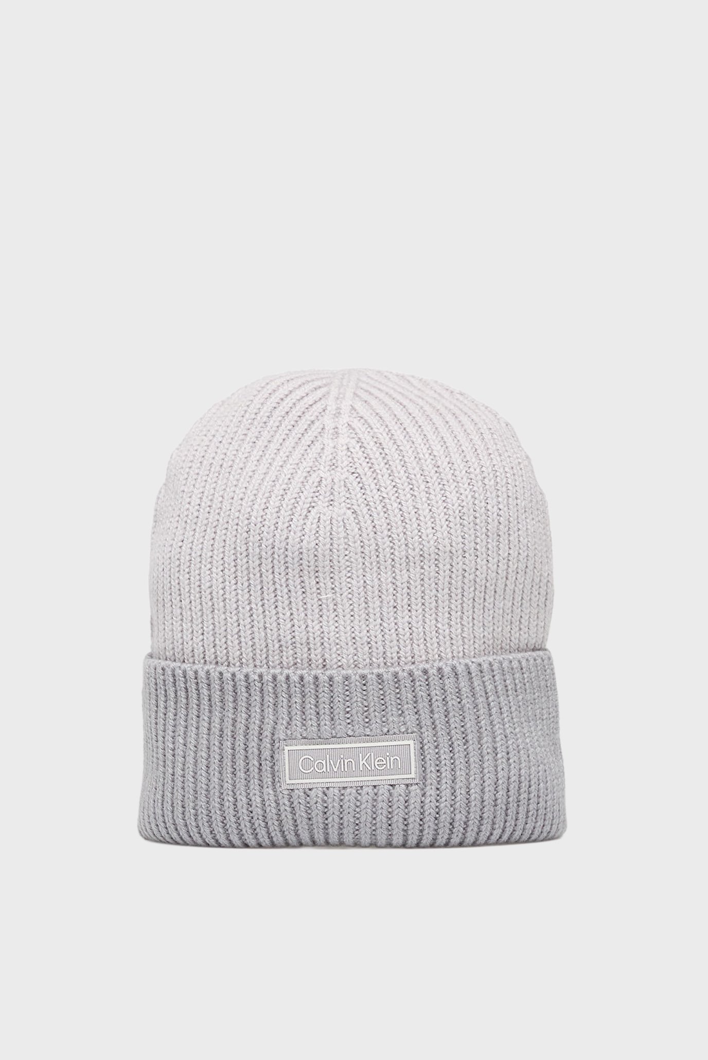 Шапка PATCH WOOL CHUNKY RIB BEANIE 1