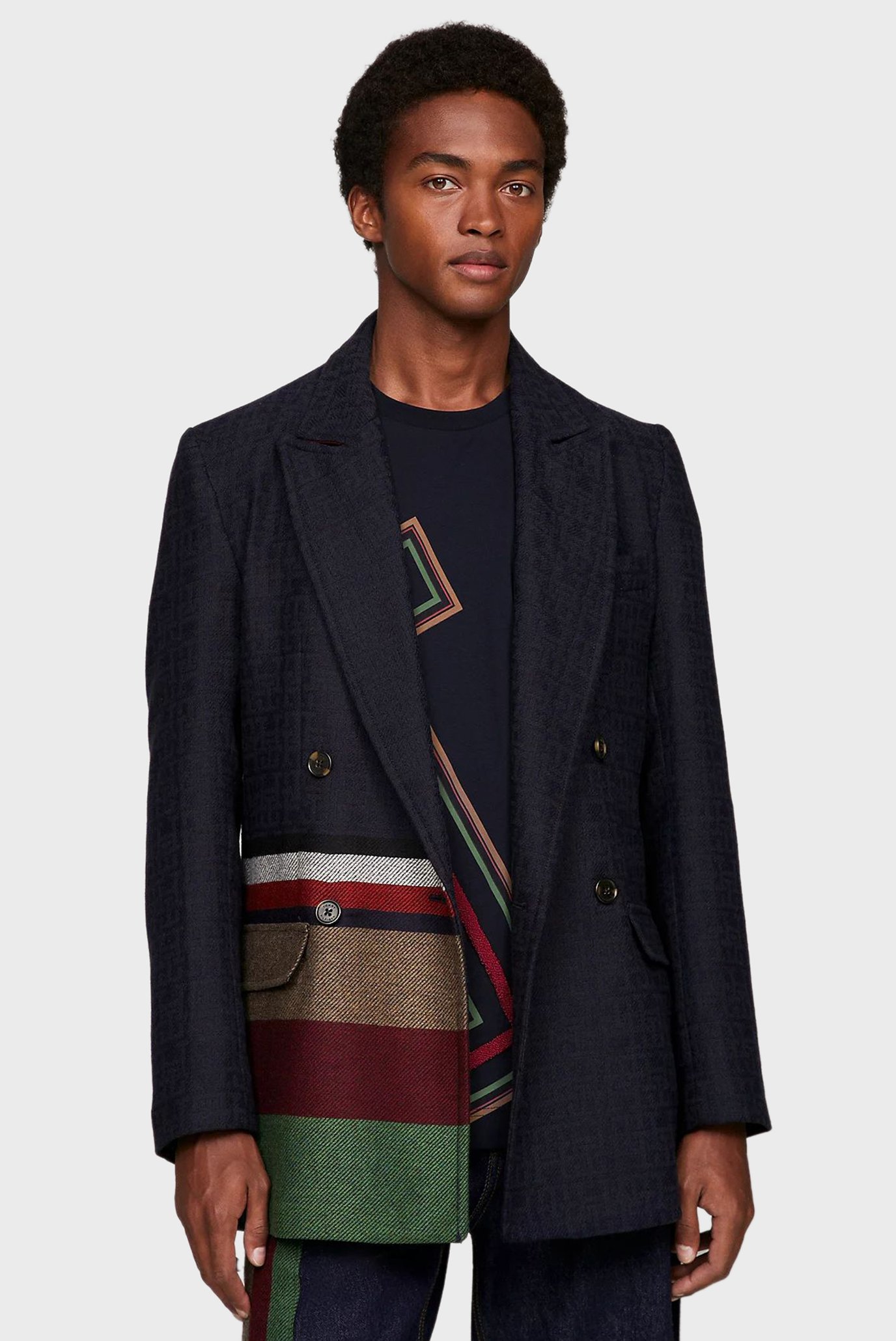 Темно-синий пиджак (унисекс) Tommy x Pendleton 3