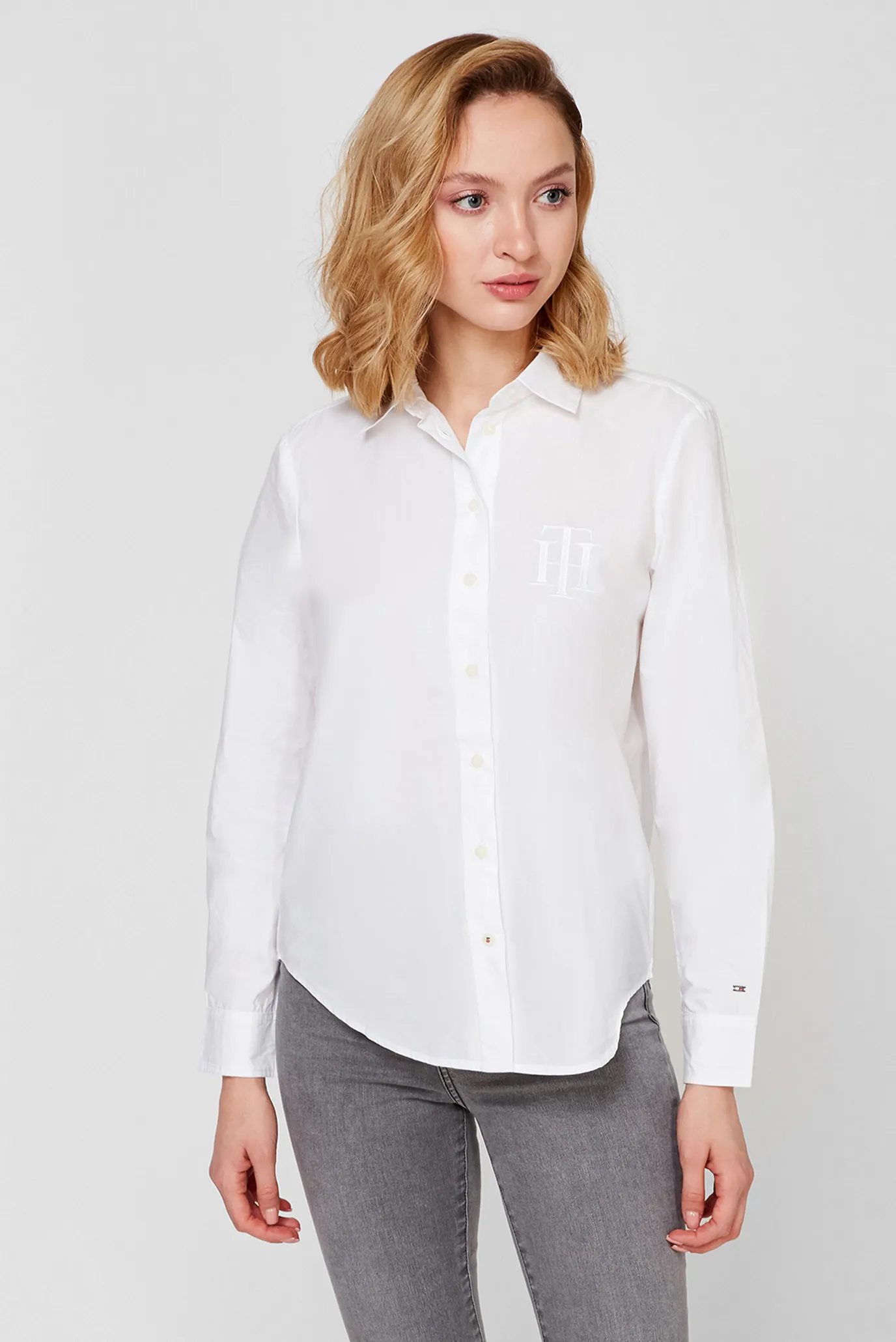 Женская белая рубашка 6