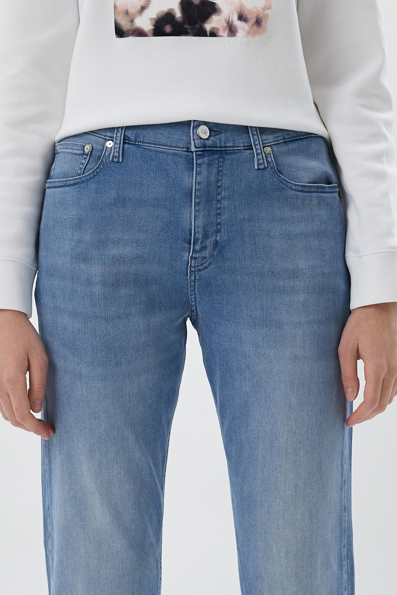 Женские голубые джинсы SLIM BOYFRIENDCalvin Klein Женские голубые джинсы SLIM BOYFRIEND 8