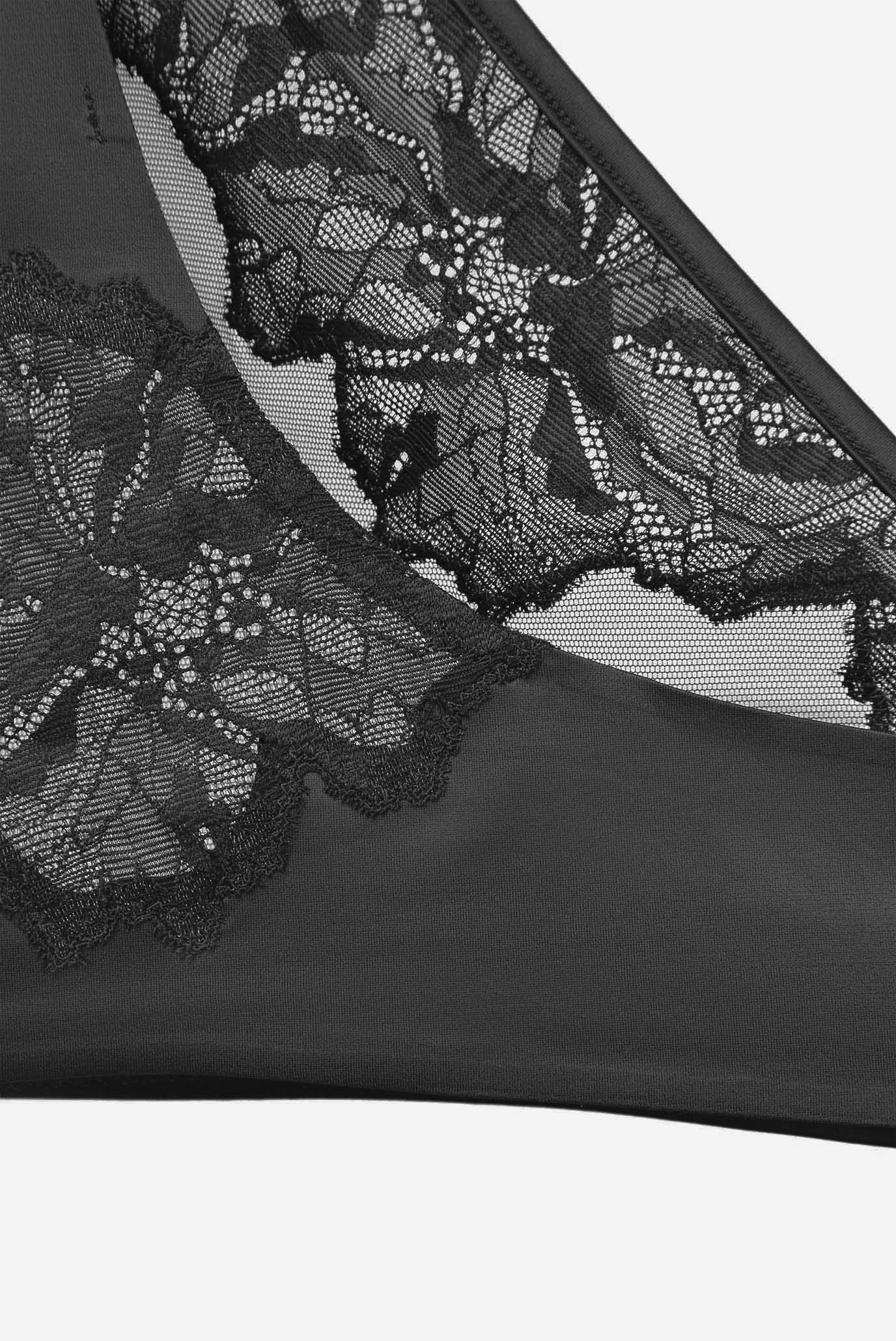 Женские черные трусики 6