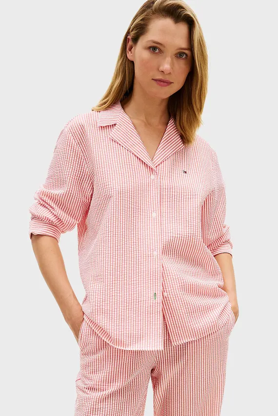 Ночная рубашка LS SEERSUCKER SHIRT Tommy Hilfiger